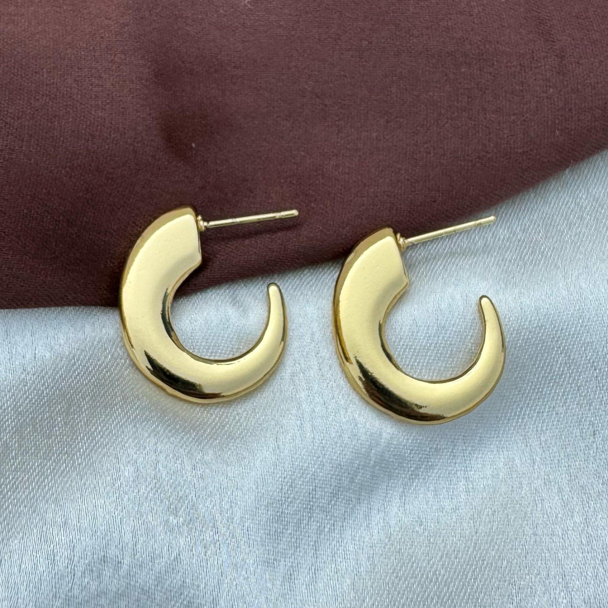 TFC Boheme Gold Plated Hoop Earrings