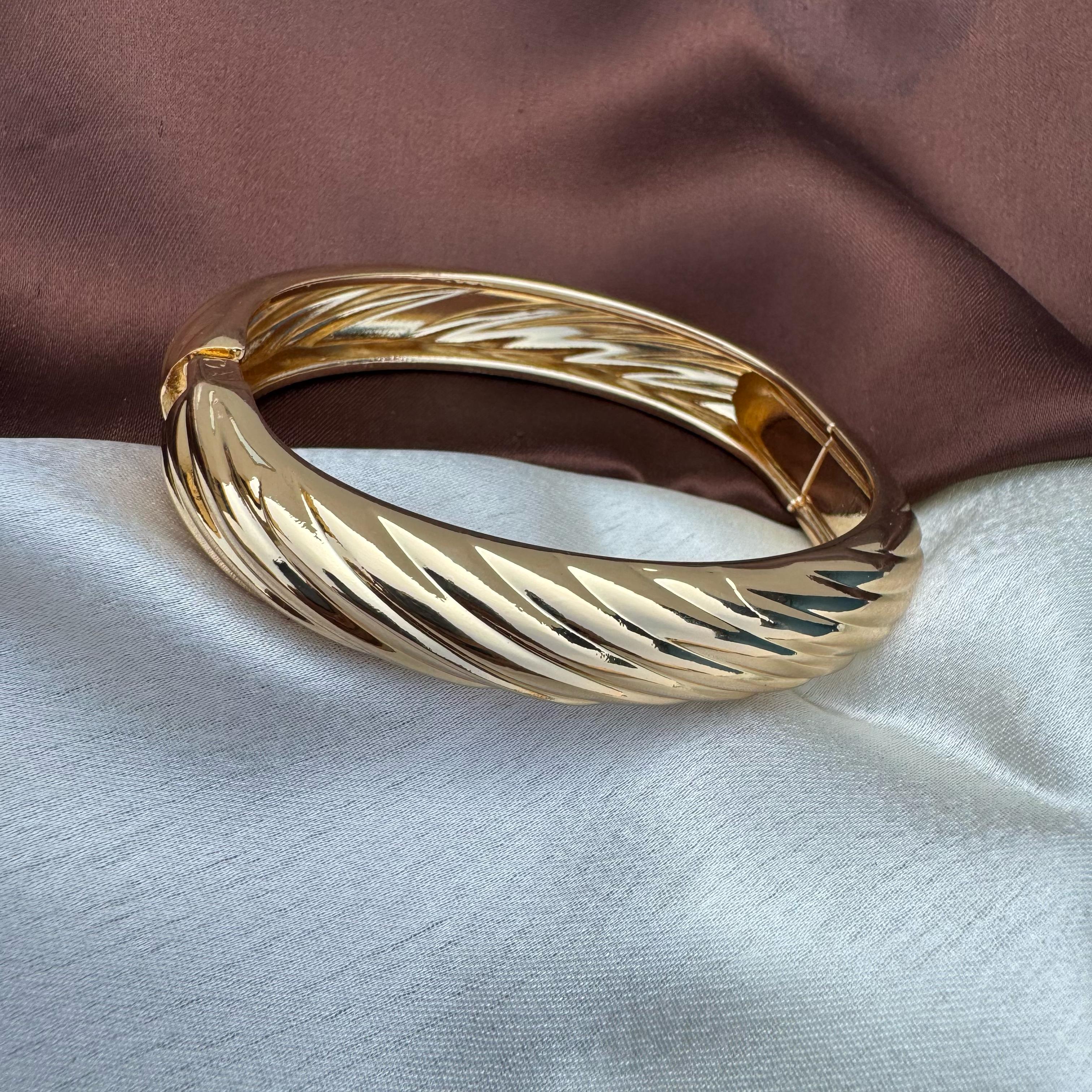 TFC Swirls Gold Plated Bracelet Bangles ( size 2-5)