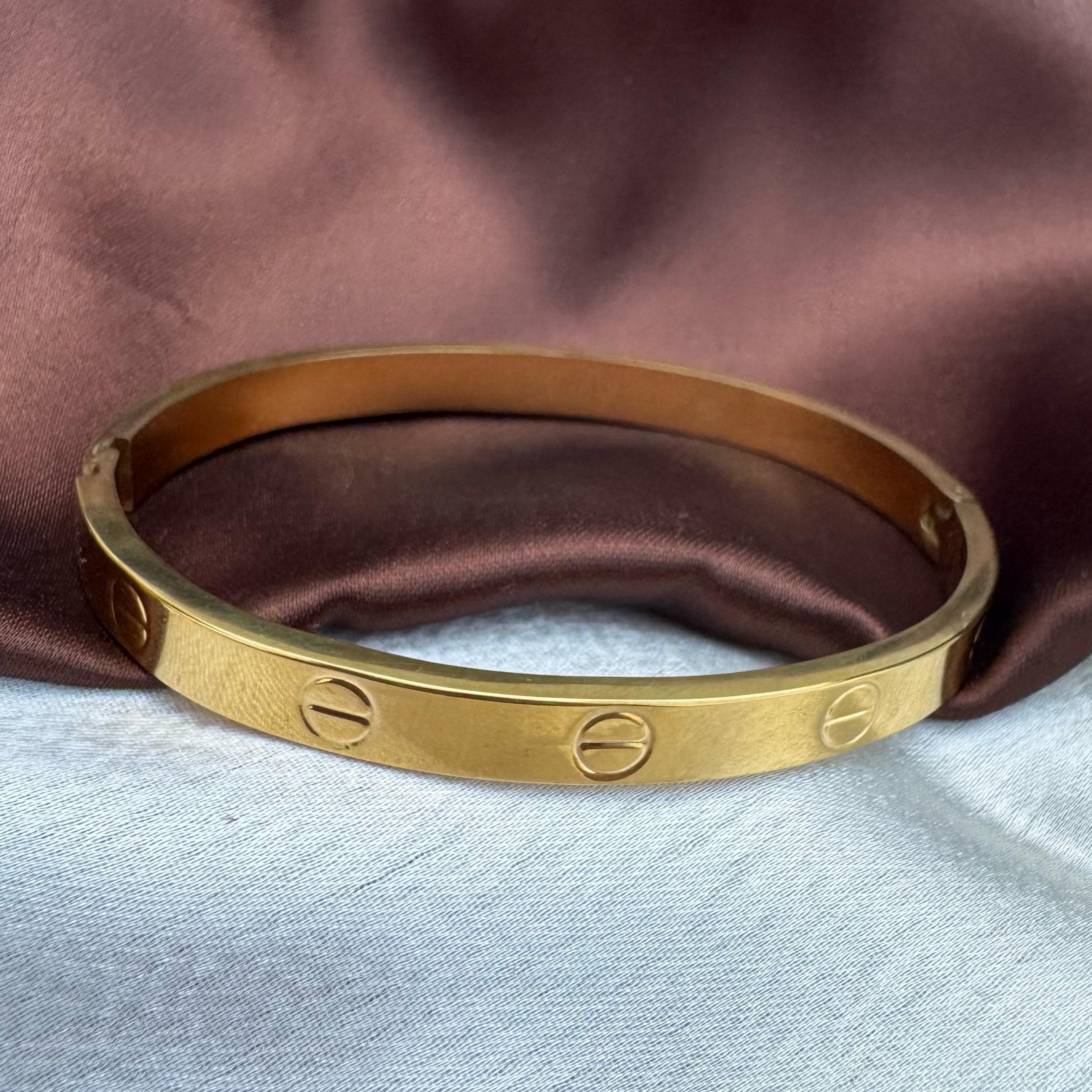 TFC Size 2.6 Luxury Wrap Gold Plated Bracelet Bangle