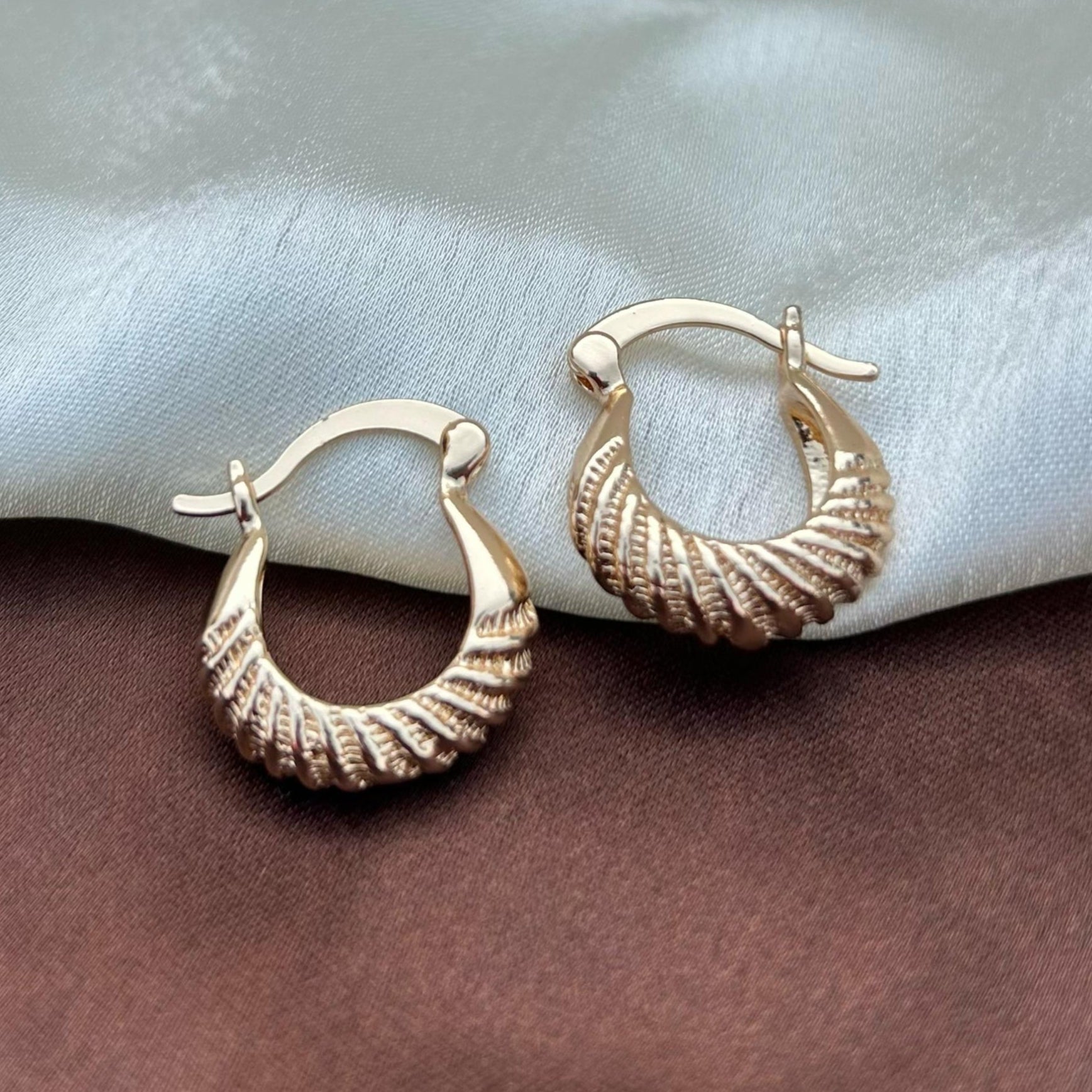 TFC Minies Gold Plated Hoop Earrings
