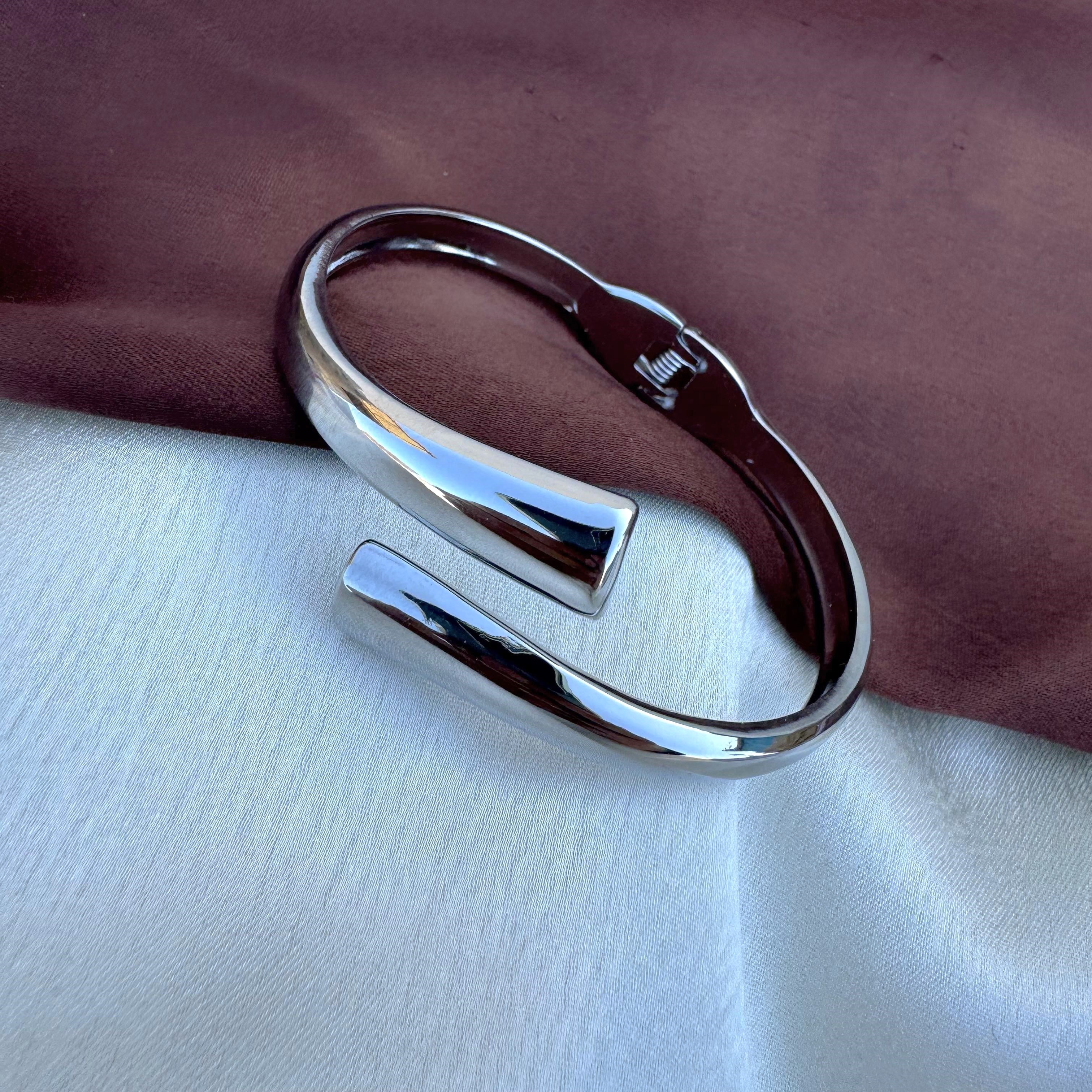 TFC Open Elegance Silver Plated Bracelet Bangle