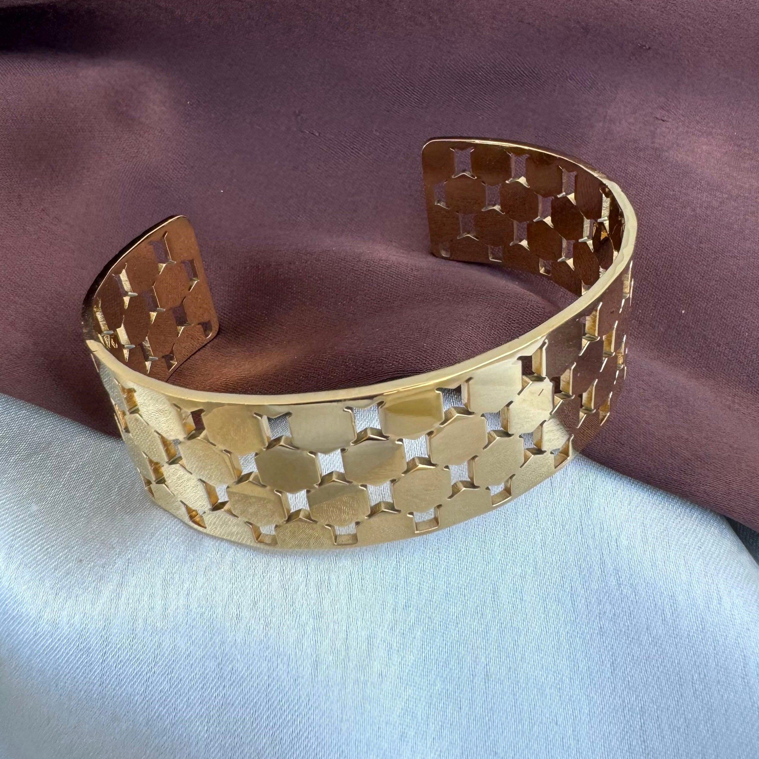 TFC Illusion Gold Plated Cuff Bracelet