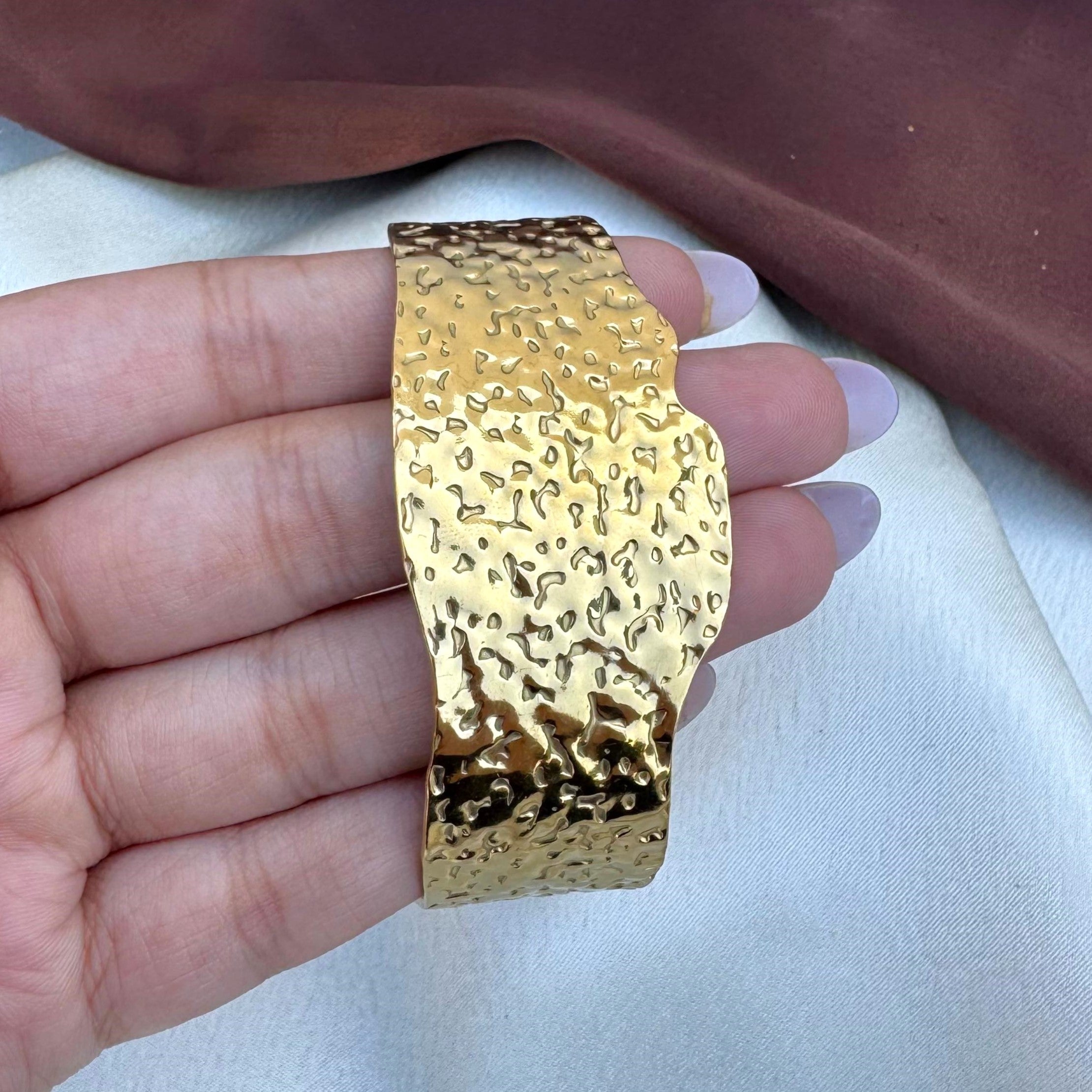 TFC Jewel Gold Plated Cuff Bracelet