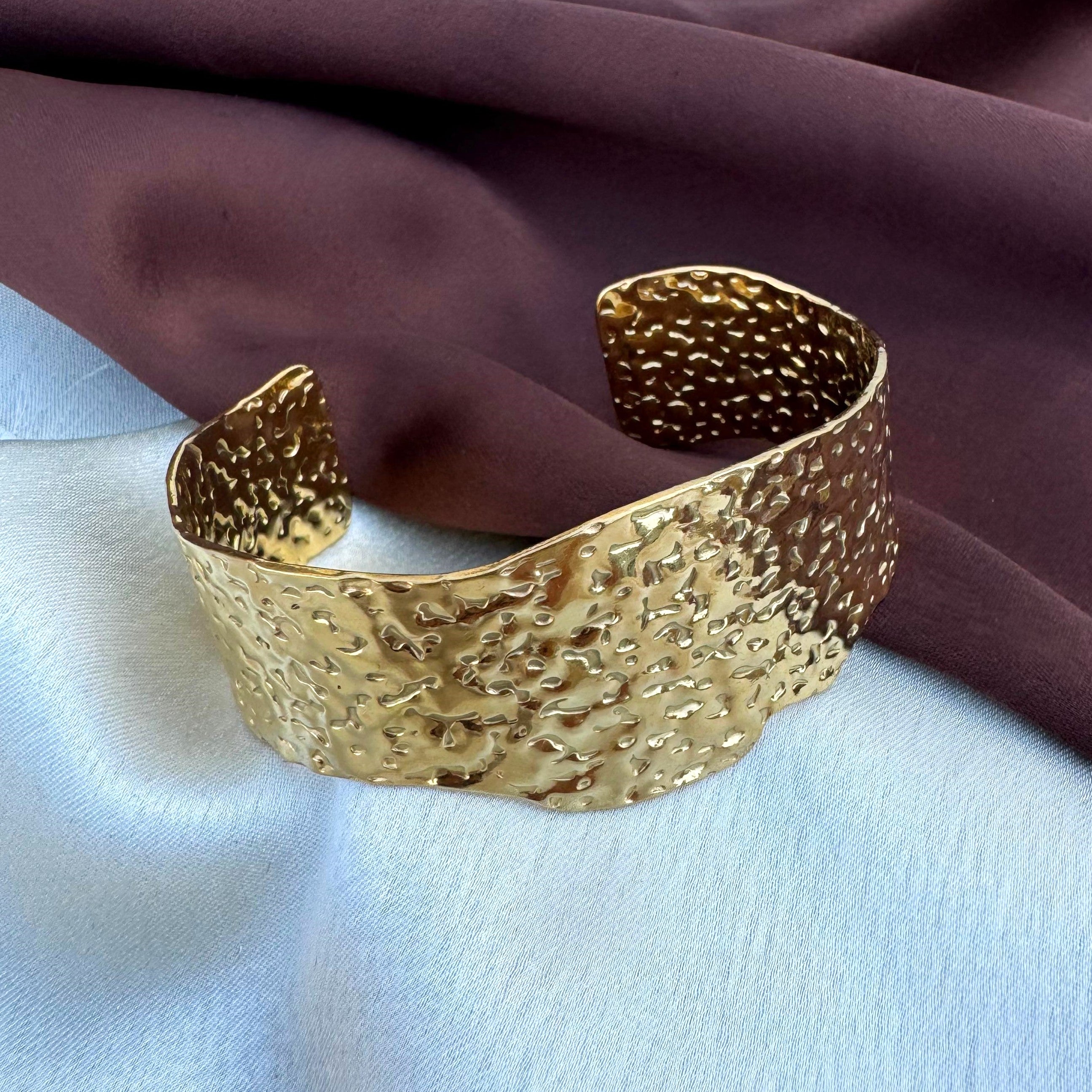 TFC Jewel Gold Plated Cuff Bracelet