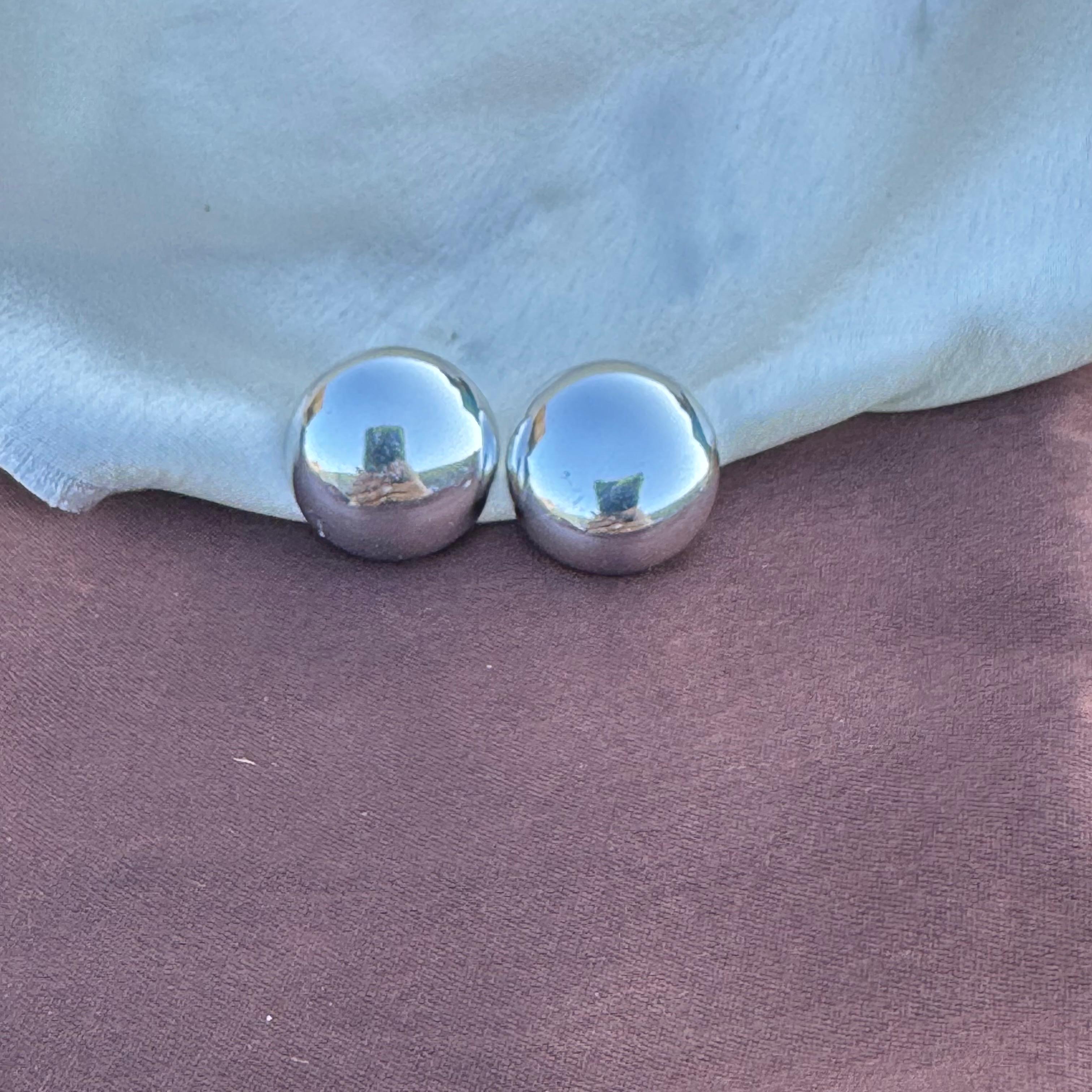 TFC Mini Moon Silver Plated Stud Earrings