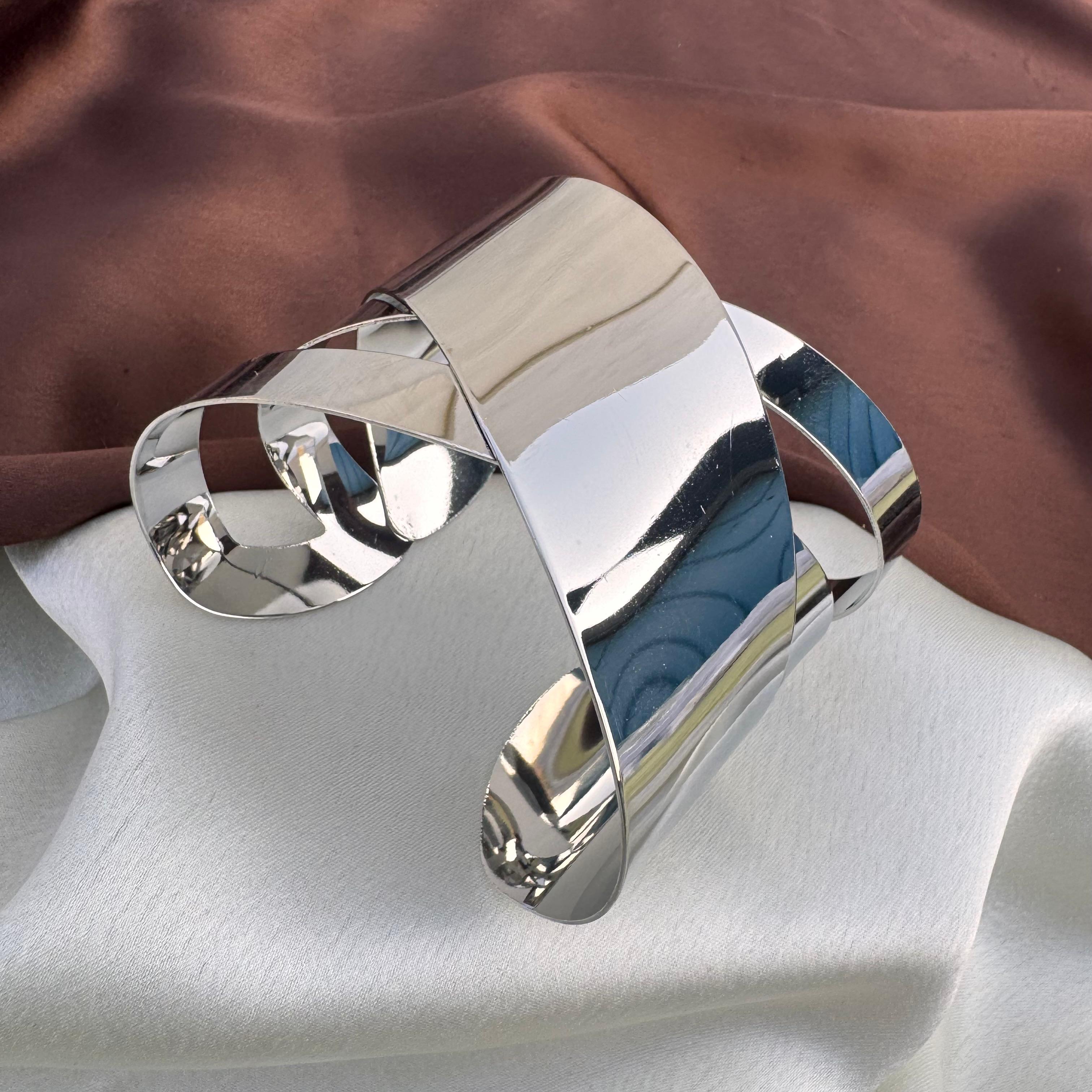 TFC Zenith Band Silver Plted Cuff Braclete