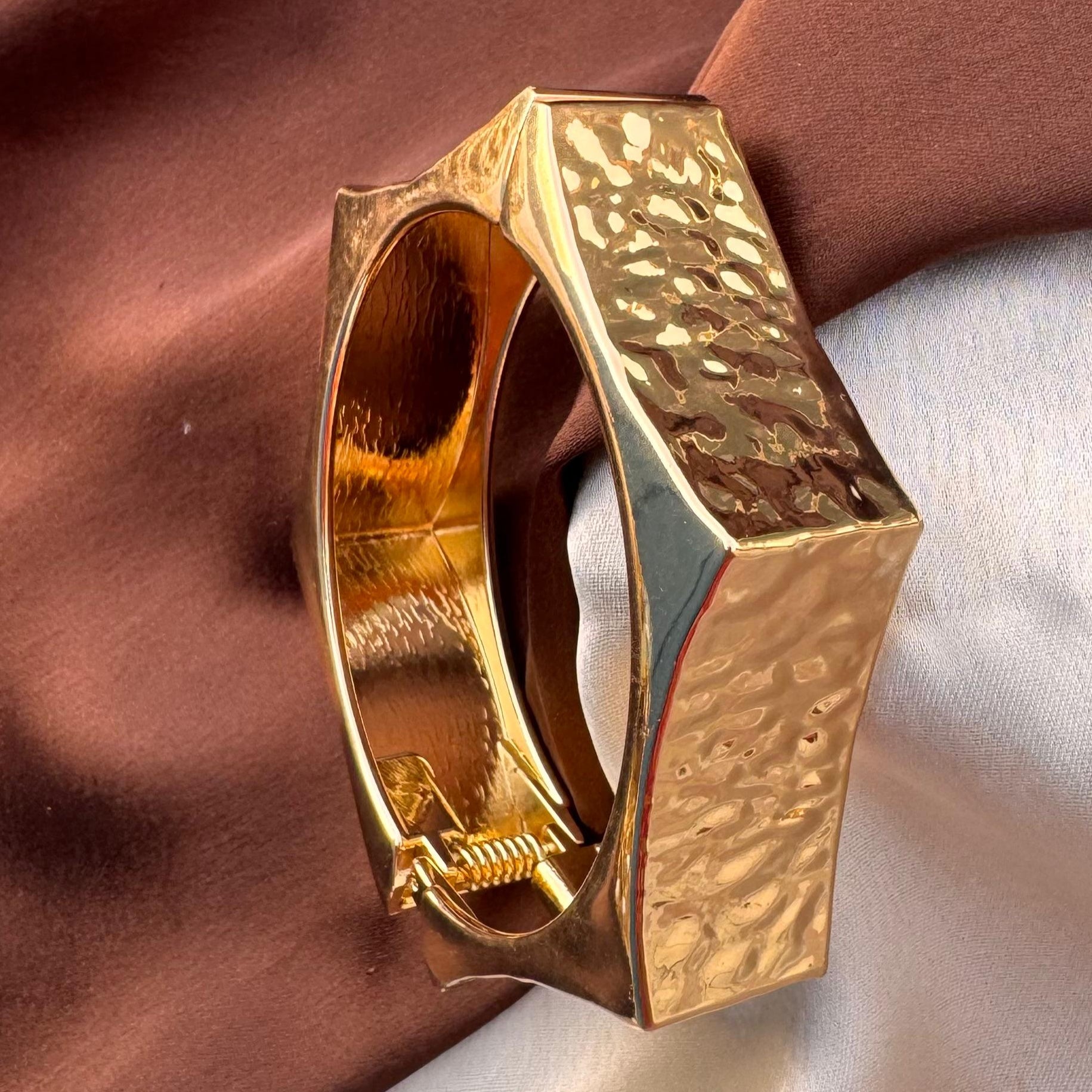 TFC  Size 2.6 Celeste Gold Plated Bracelet Bangle