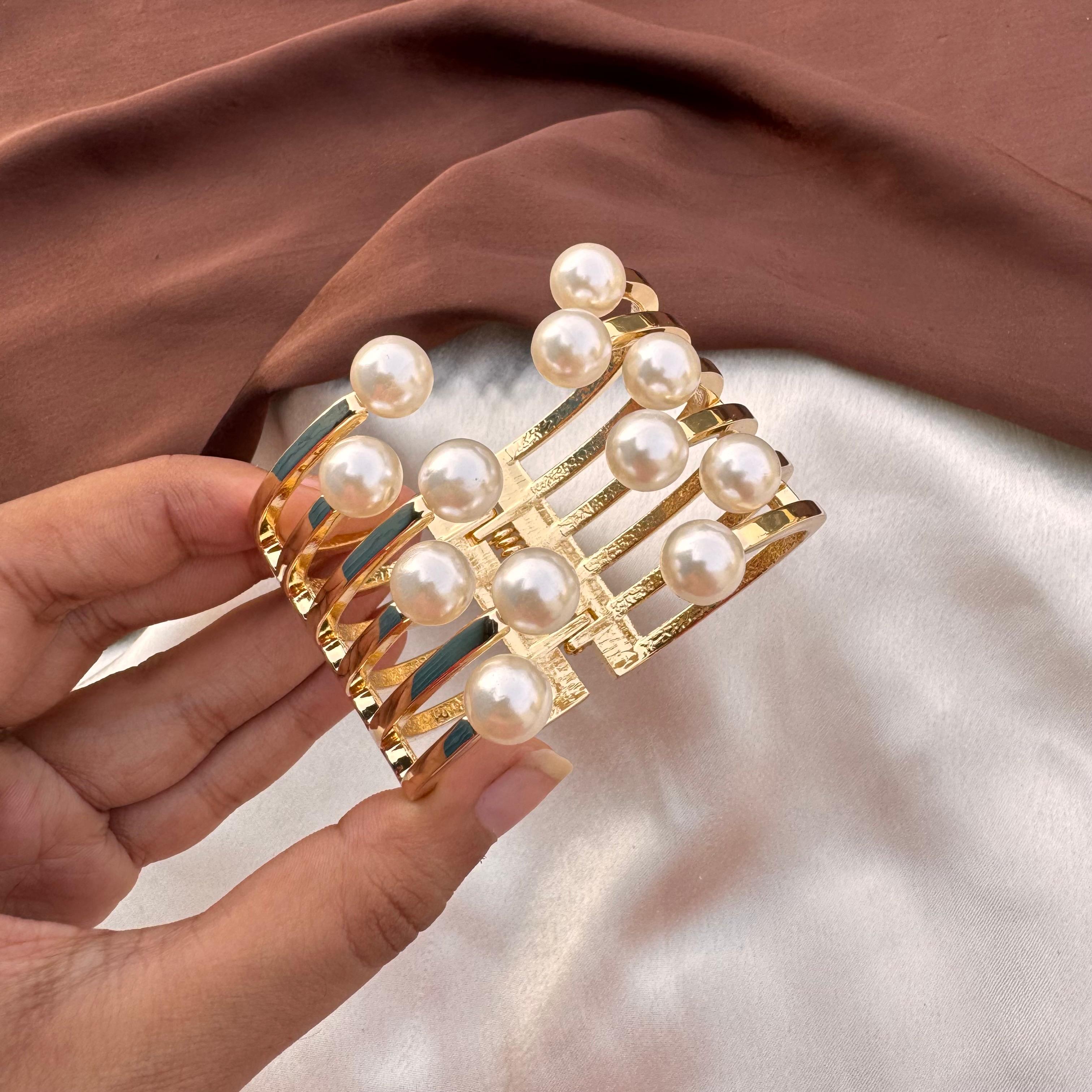 TFC Aurelina Gold Plated Cuff Bracelet