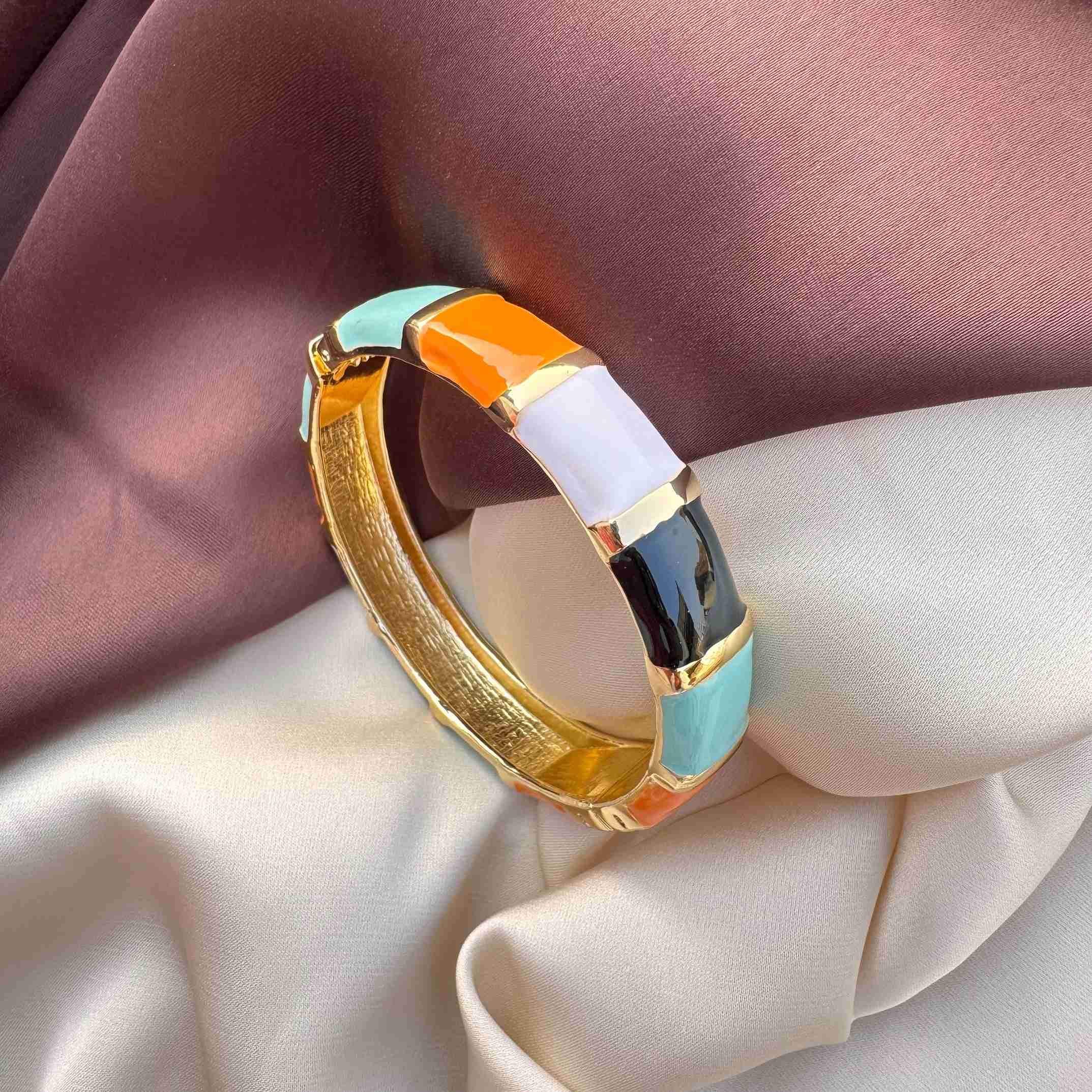TFC Colour Match Gold Plated Bracelet Bangle (size 2-6)