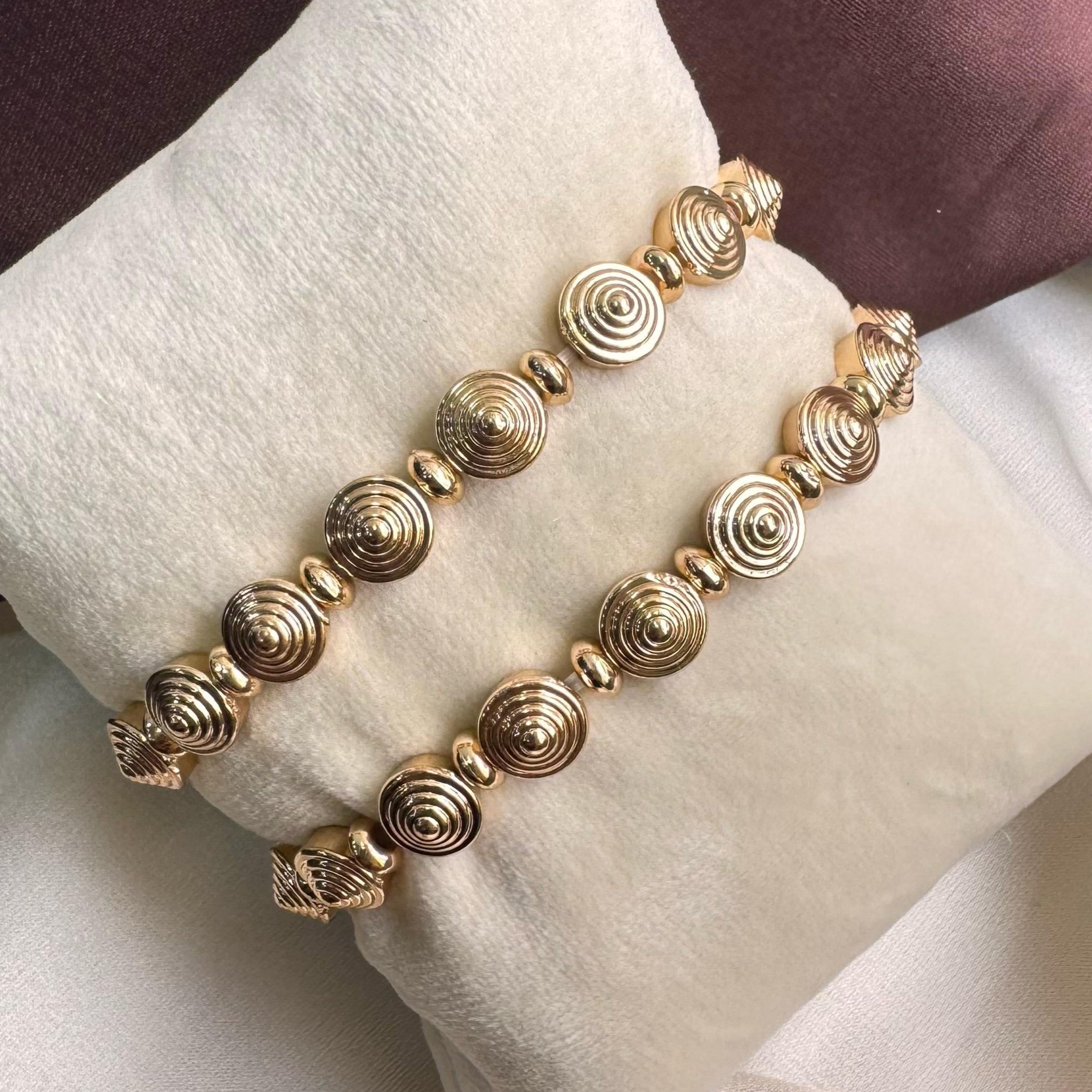 TFC Radiara Gold Plated Bracelet (set of 2)