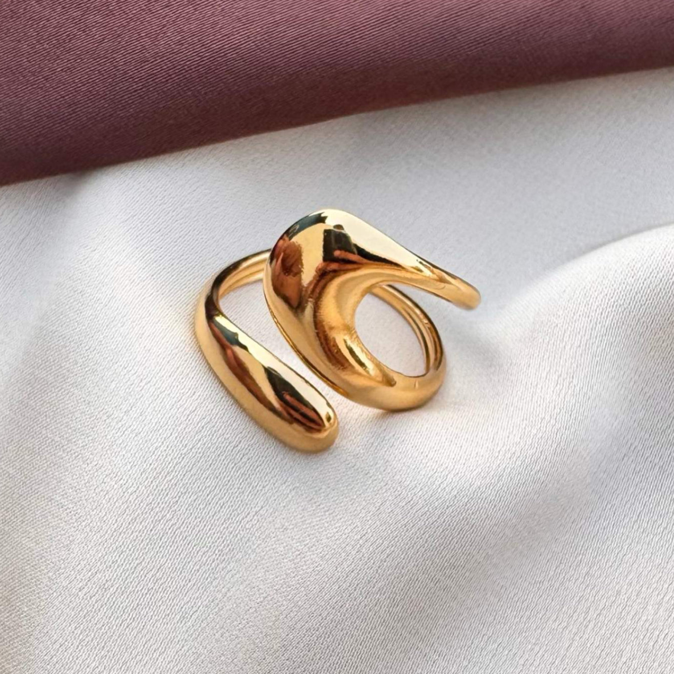 TFC Galmorous Gold Plated Adjustable Ring