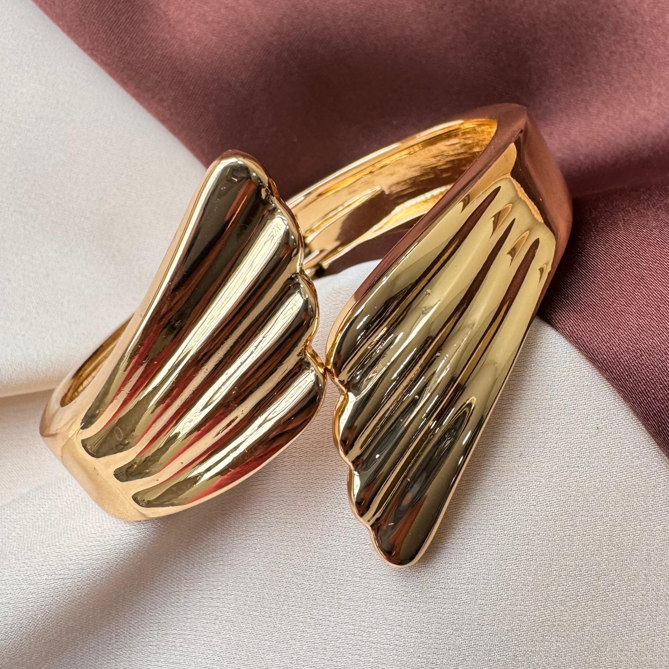TFC Size 2.4 Heaven bound Gold Plated Bangle