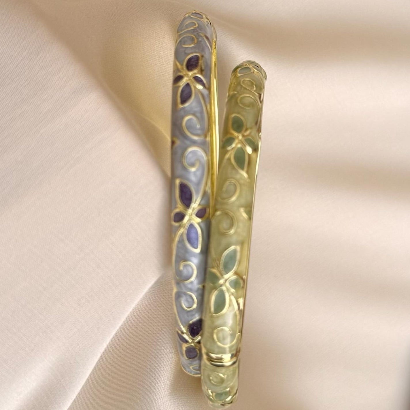 TFC Lilivine Gold Plated Bracelet Bangle Combo Set (size-6.0)