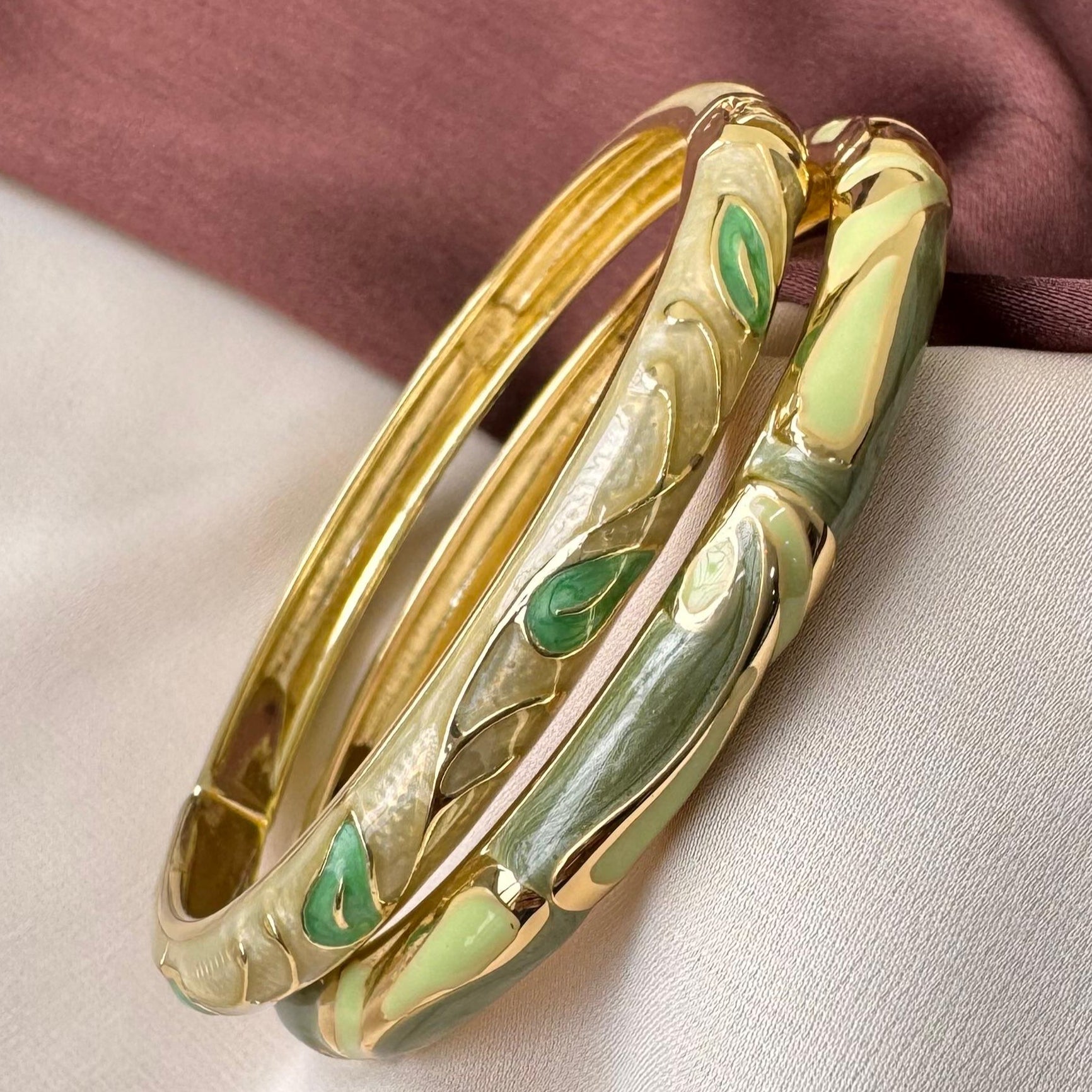 TFC Earthline Gold Plated Bracelet Bangle (size 6.0)