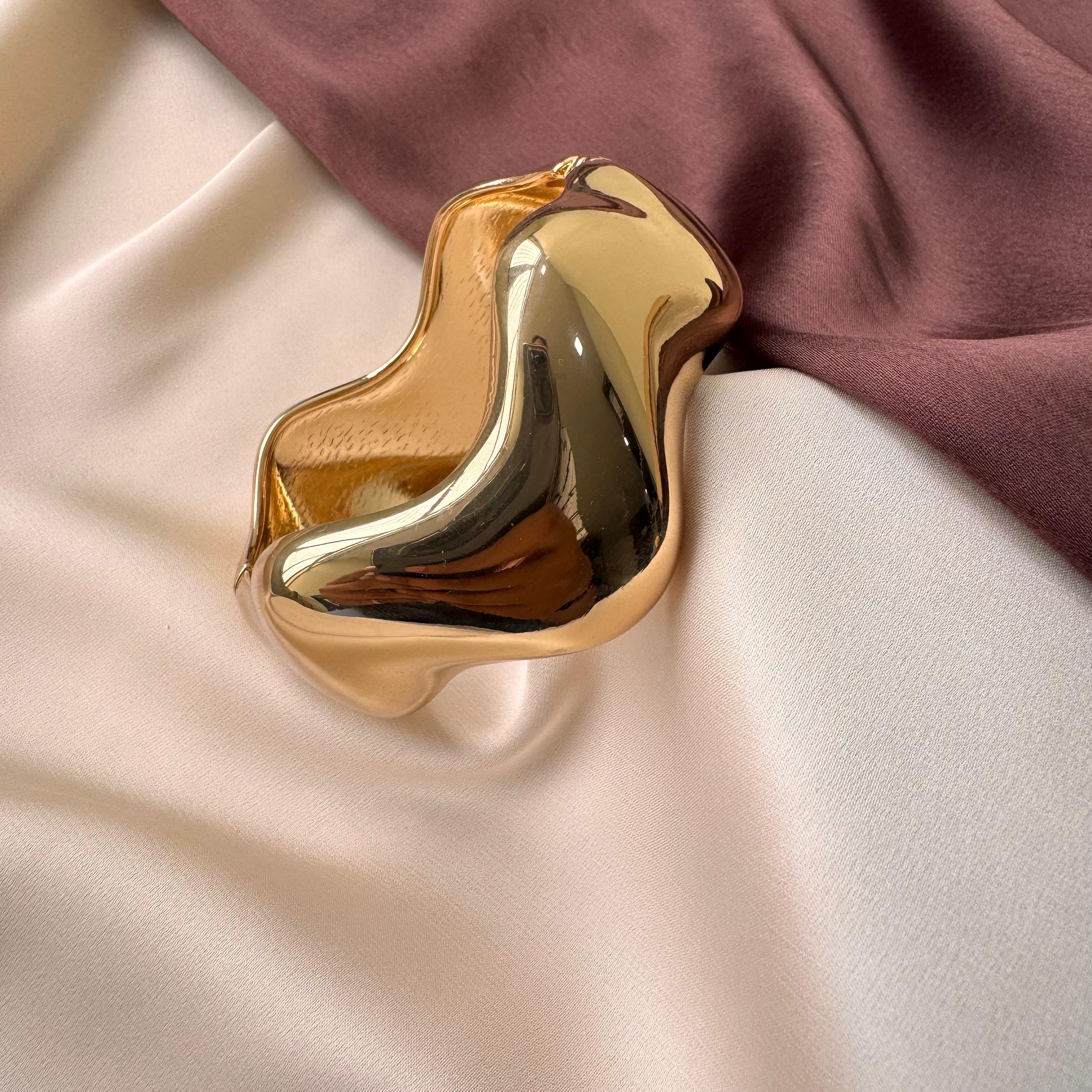 TFC Zig-Zag Gold Plated Bracelet Bangle (size 2-8)