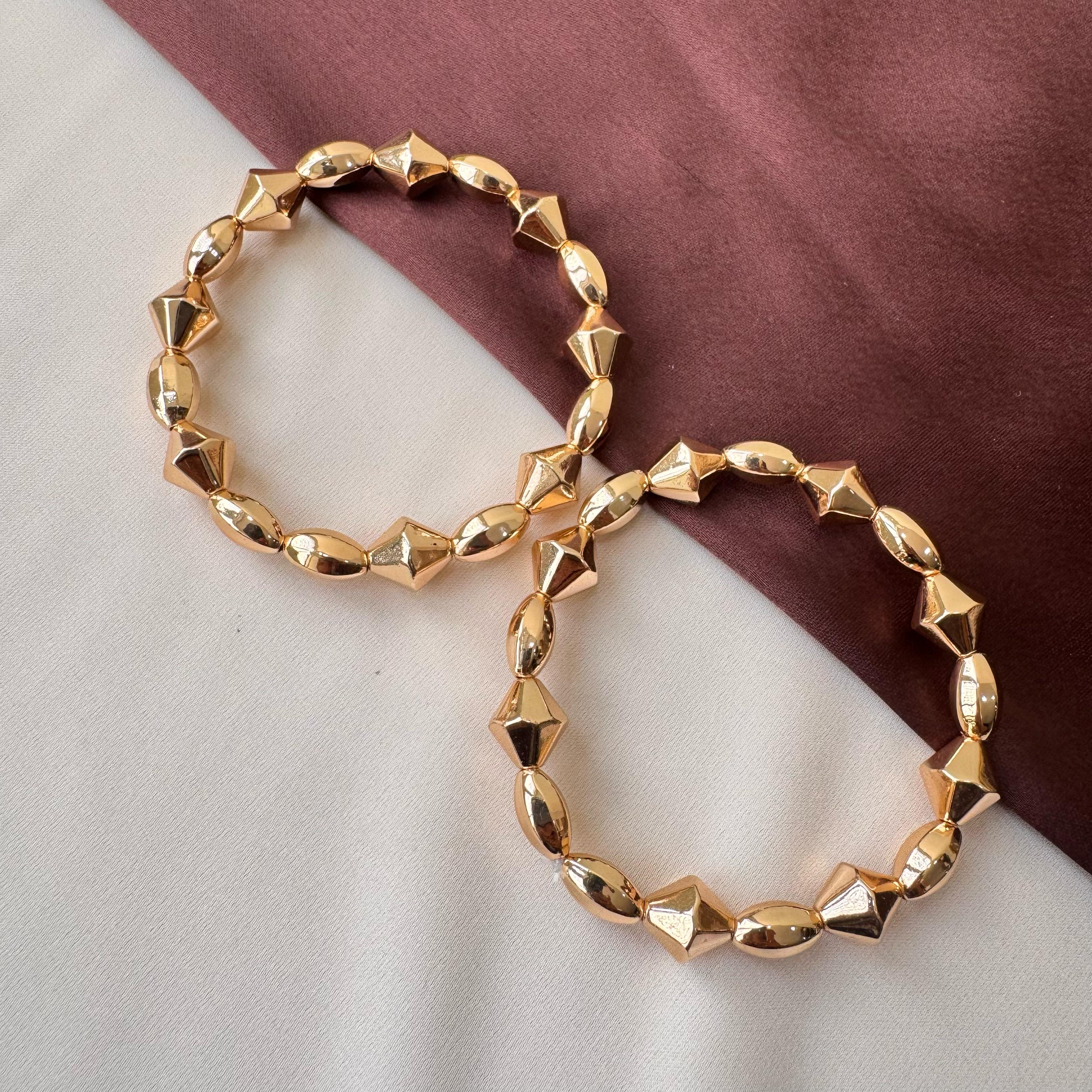 TFC Kite Bead Gold Plated Bracelet