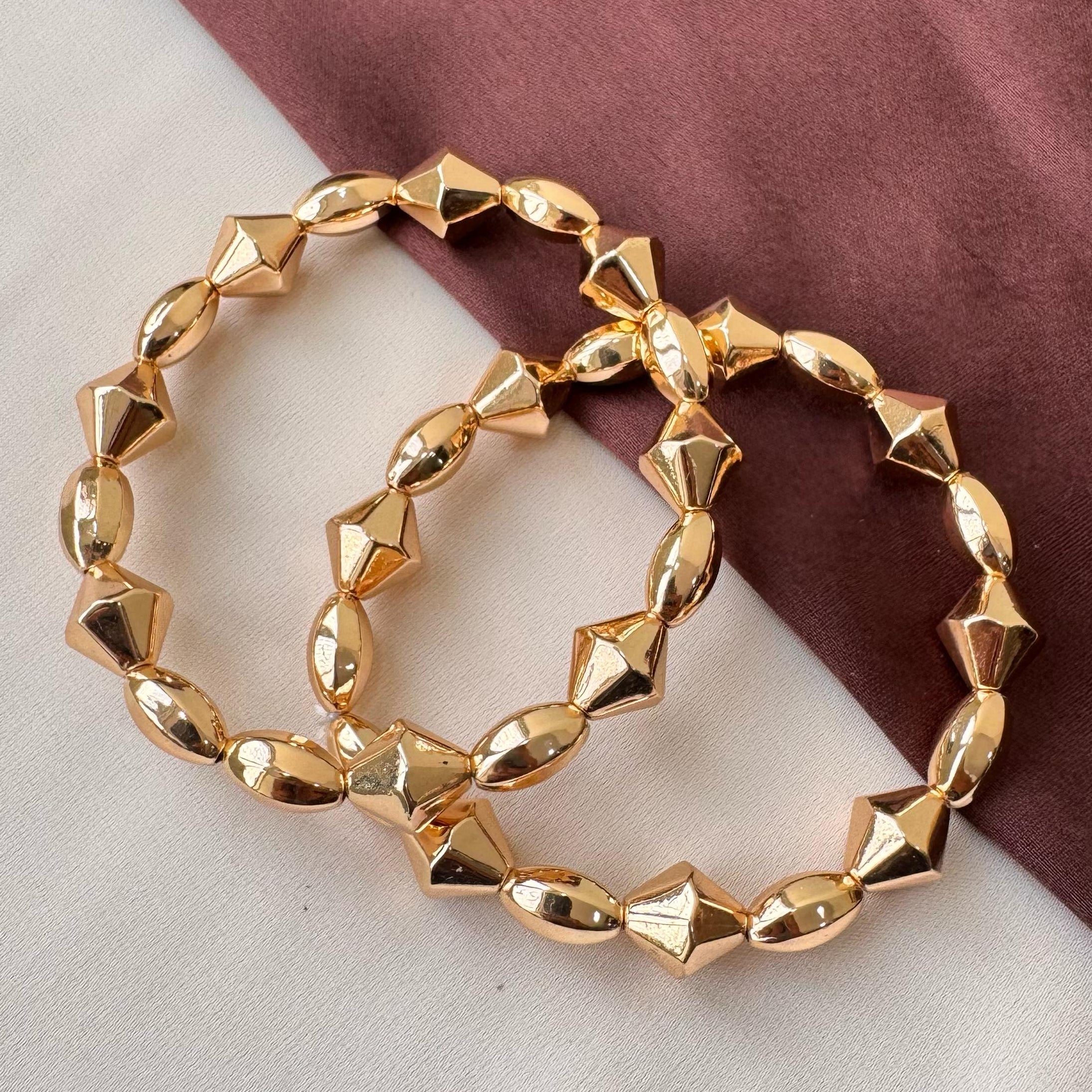 TFC Kite Bead Gold Plated Bracelet