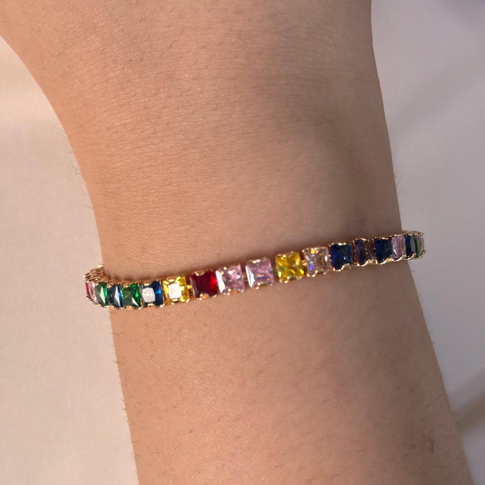 TFC Colorline Mini Stone Gold Plated Bracelet
