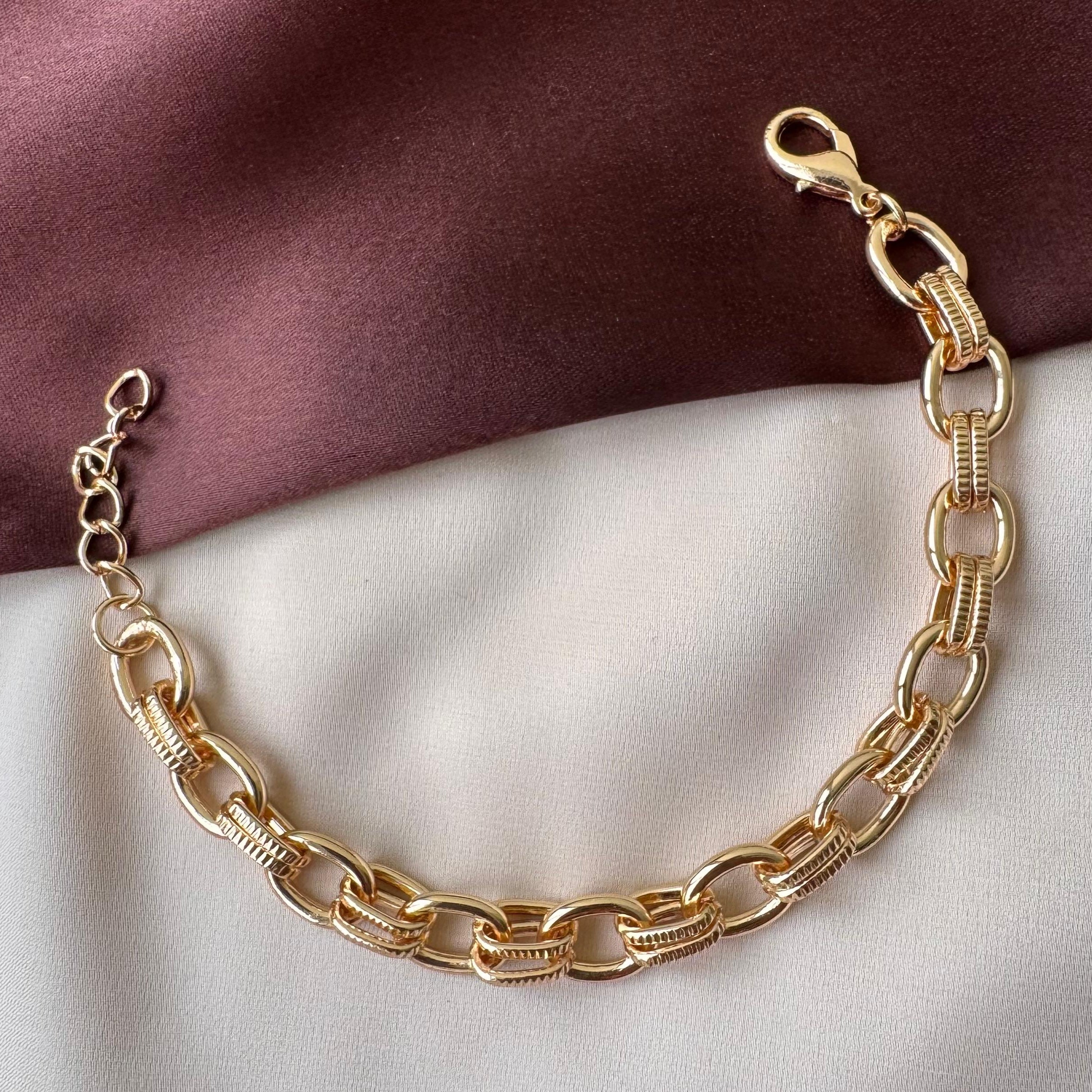 TFC Locket Loop Gold Plated Bracelet