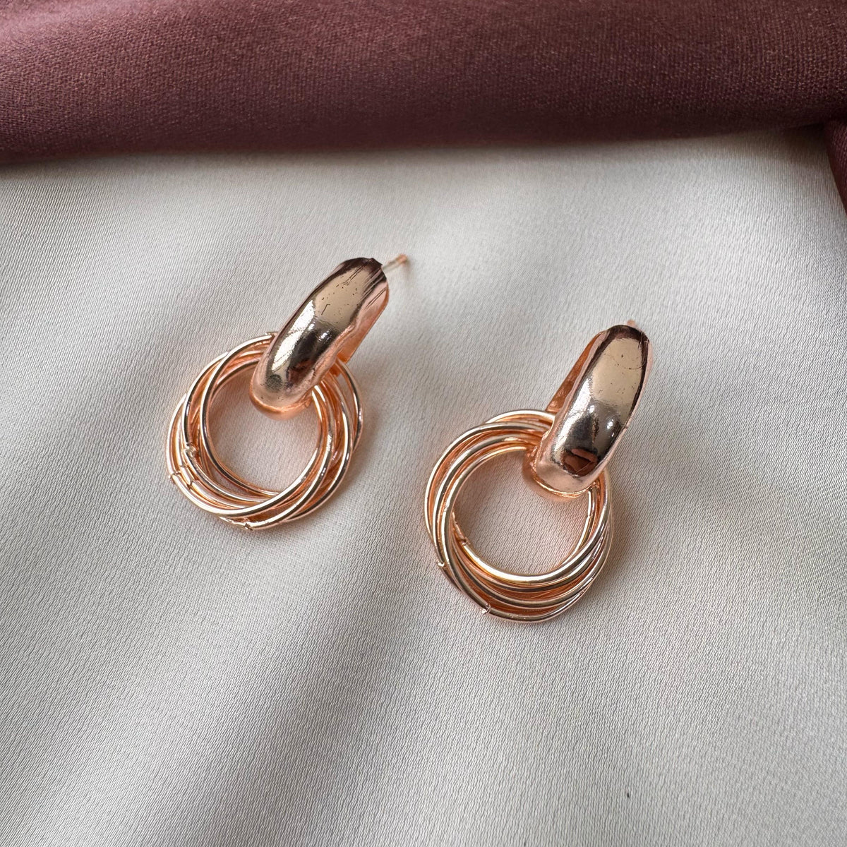 TFC Hooply Rose Gold Plated Hoop Earrings