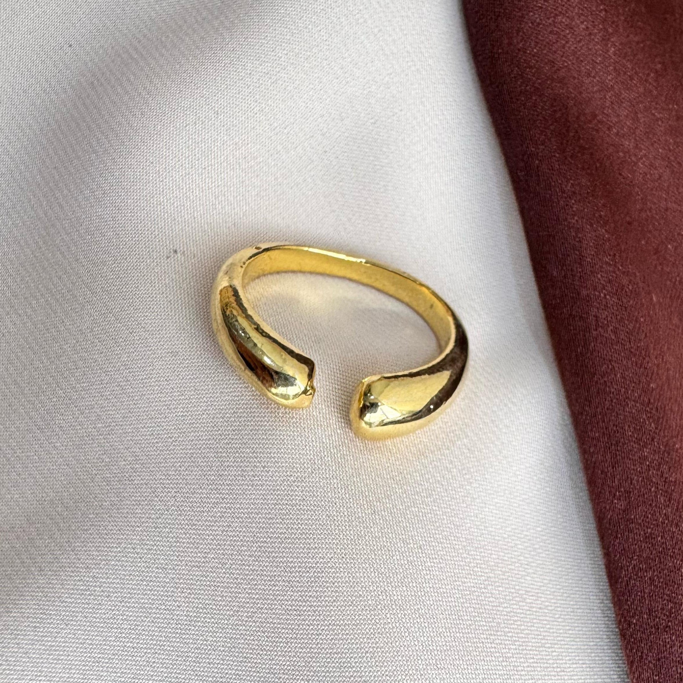 TFC Simple Adjustable Gold Plated Ring