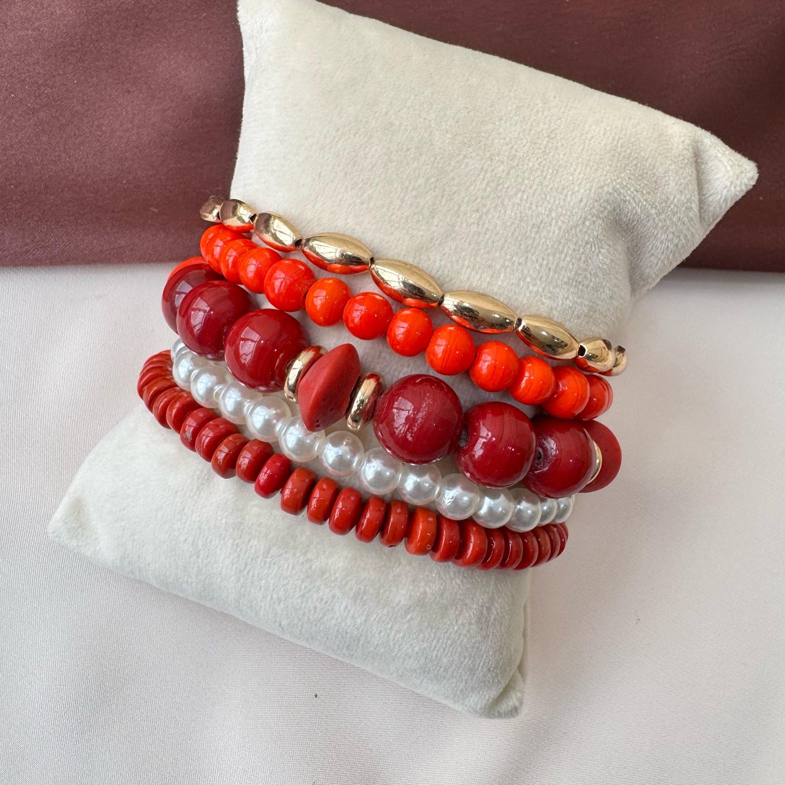 TFC Sunset Shine Gold Plated Bracelet (set of 5)