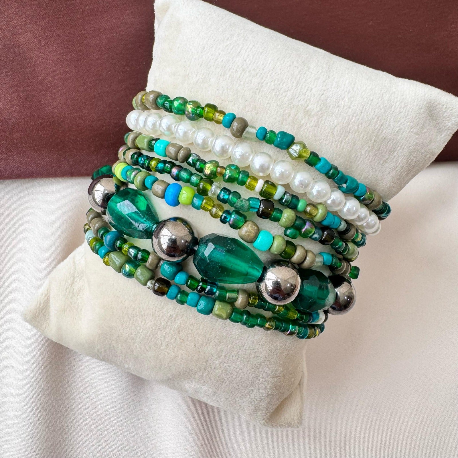 TFC Greenish Gold Plated Bracelet (set of 8)
