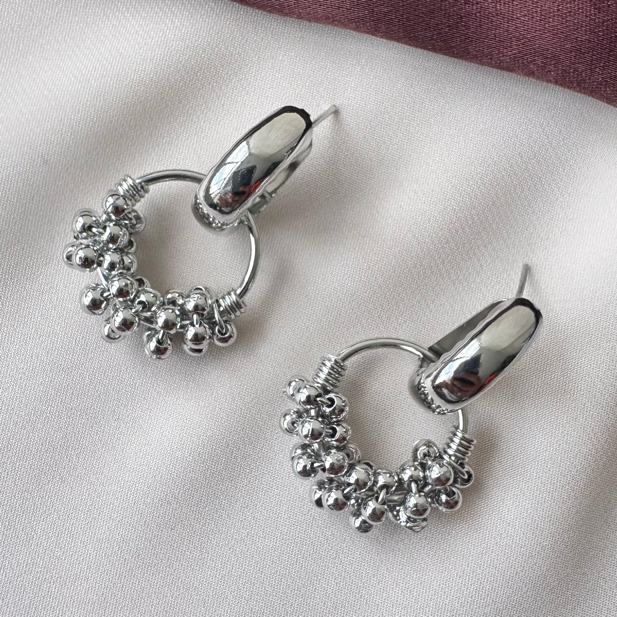 TFC Antique Aria Oxidised Silver Earrings