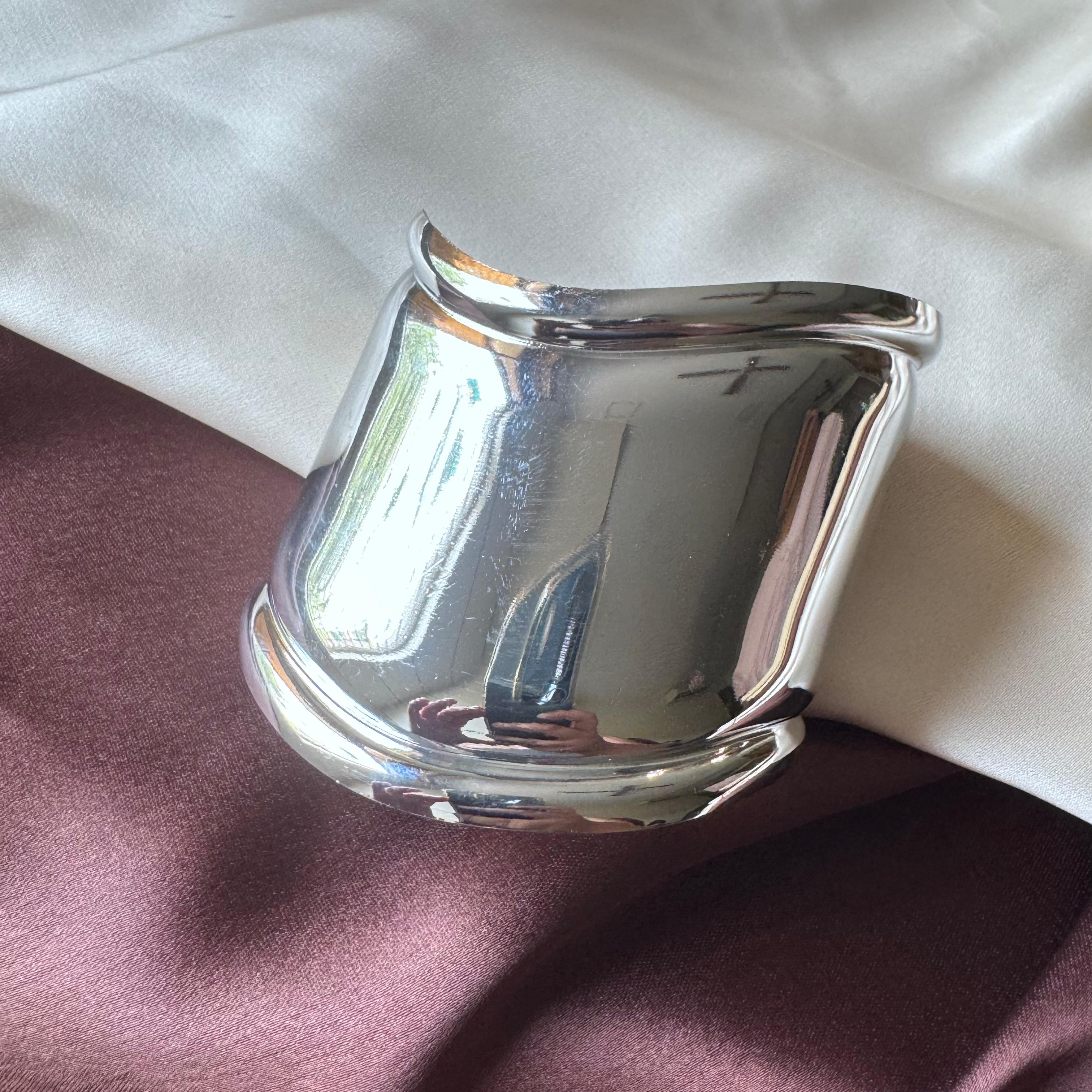 TFC Adjustable Waver Silver Plated Cuff Bracelet
