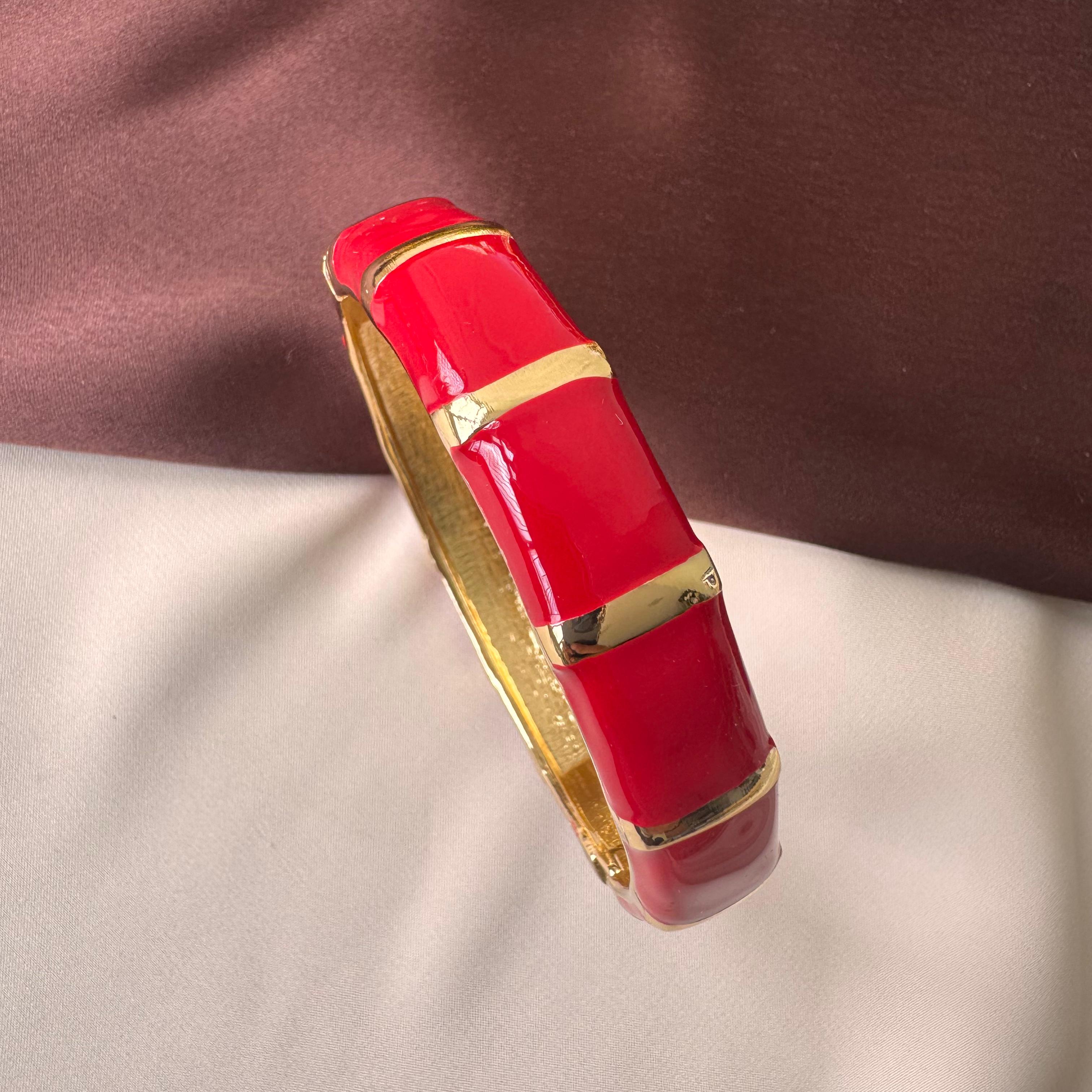 TFC Size 2.6 Red Enamel Bangle