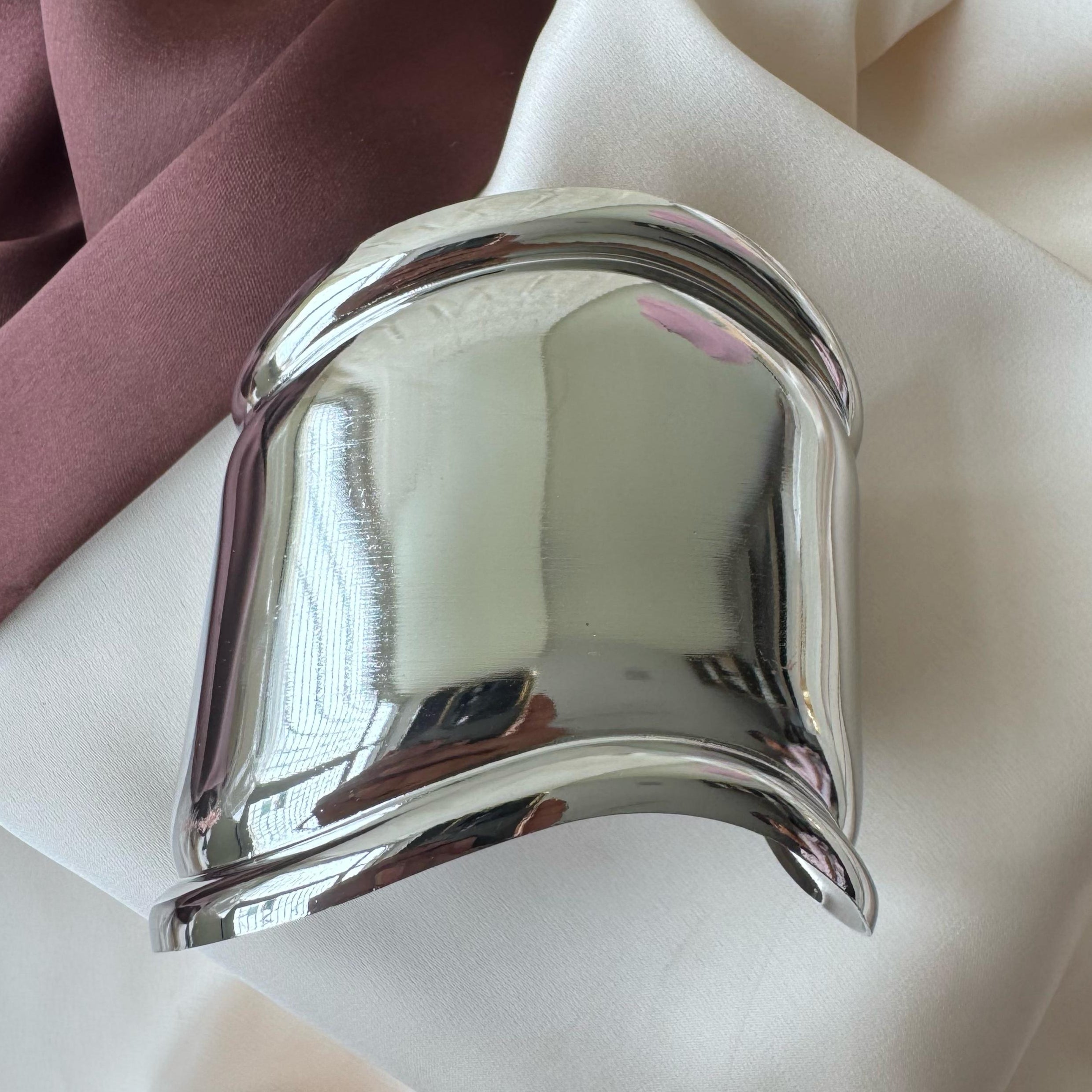 TFC Adjustable Waver Silver Plated Cuff Bracelet