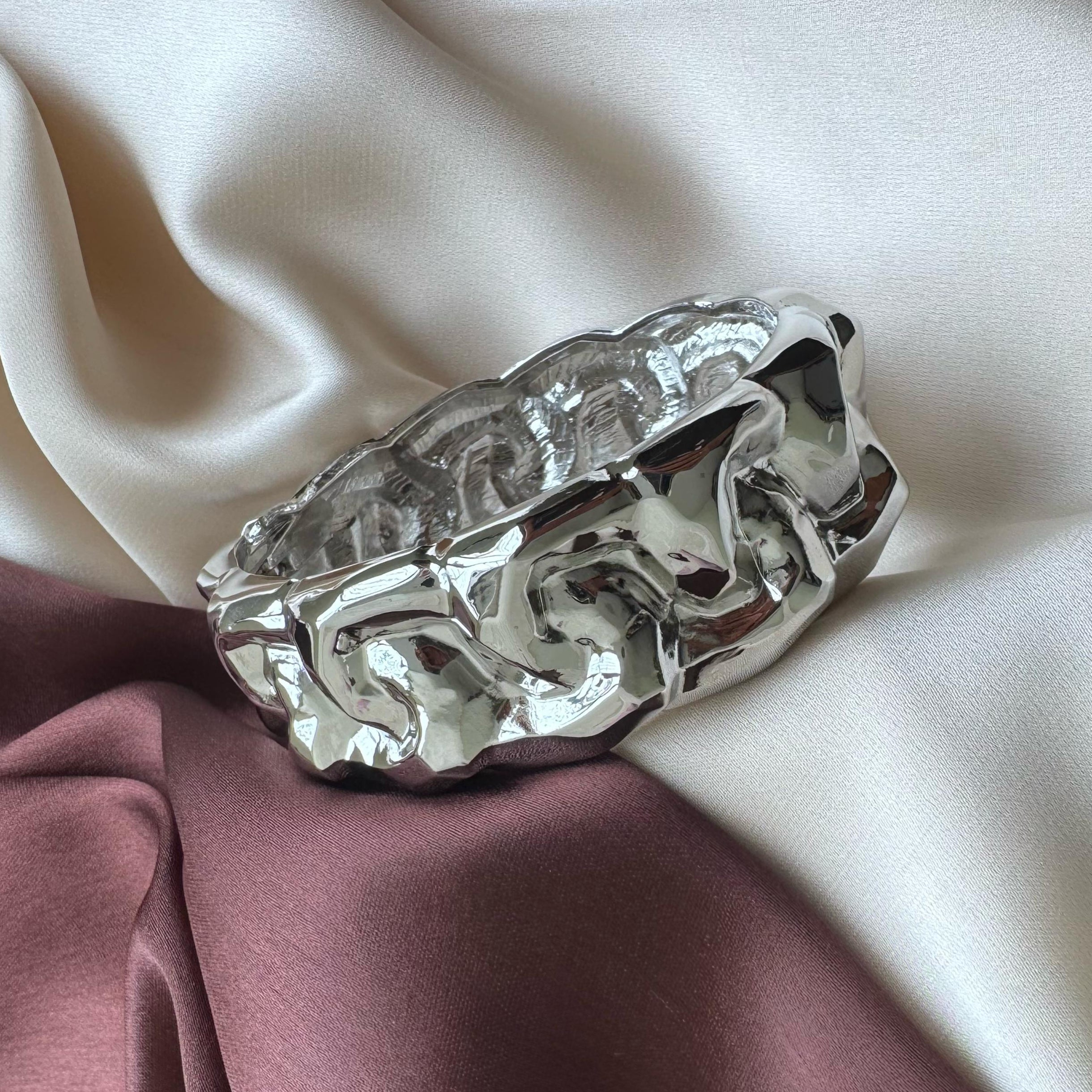 TFC Size 2.6 Chain Silver Plated Bracelet Bangle