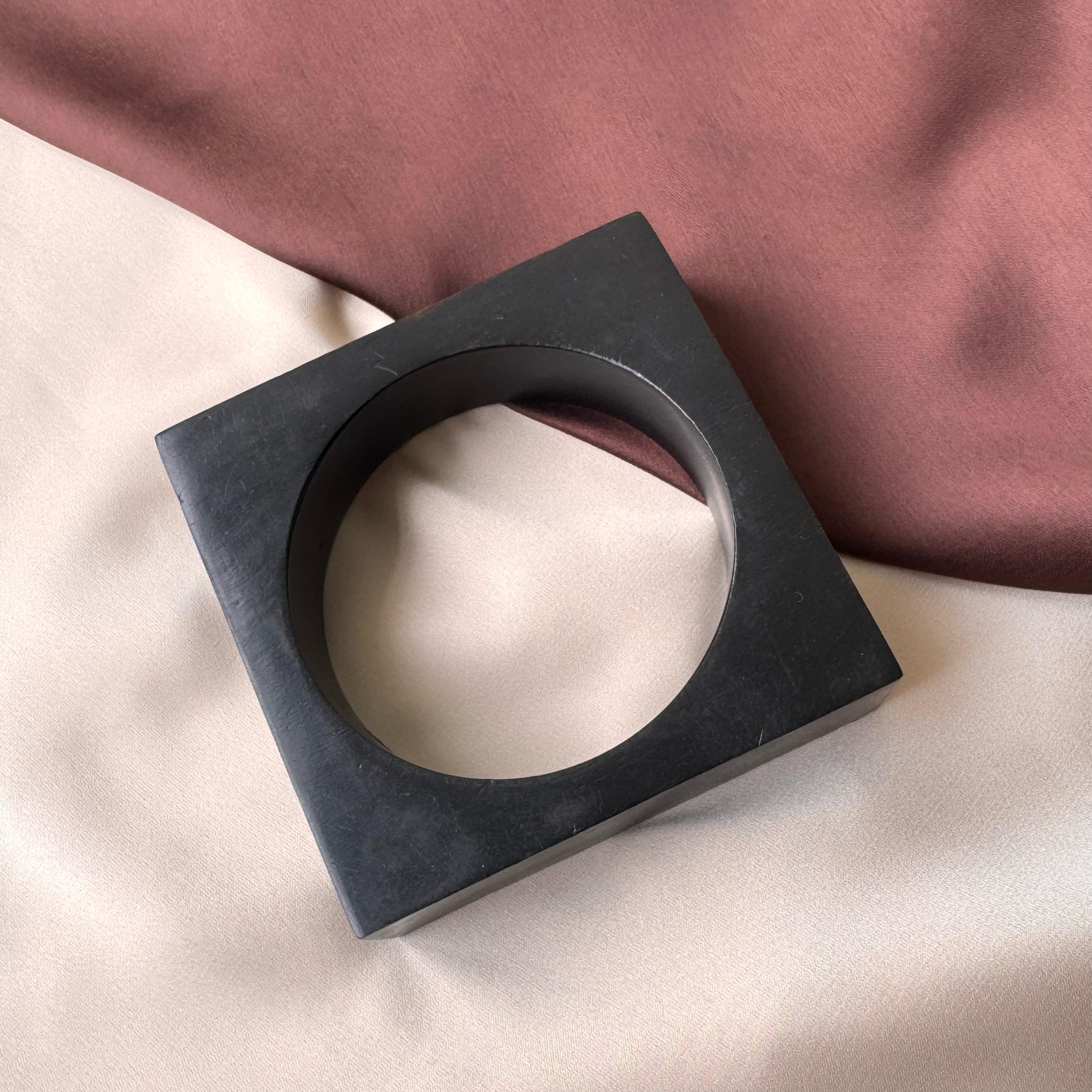 TFC Size 2.8 Black Square Bracelet Bangle