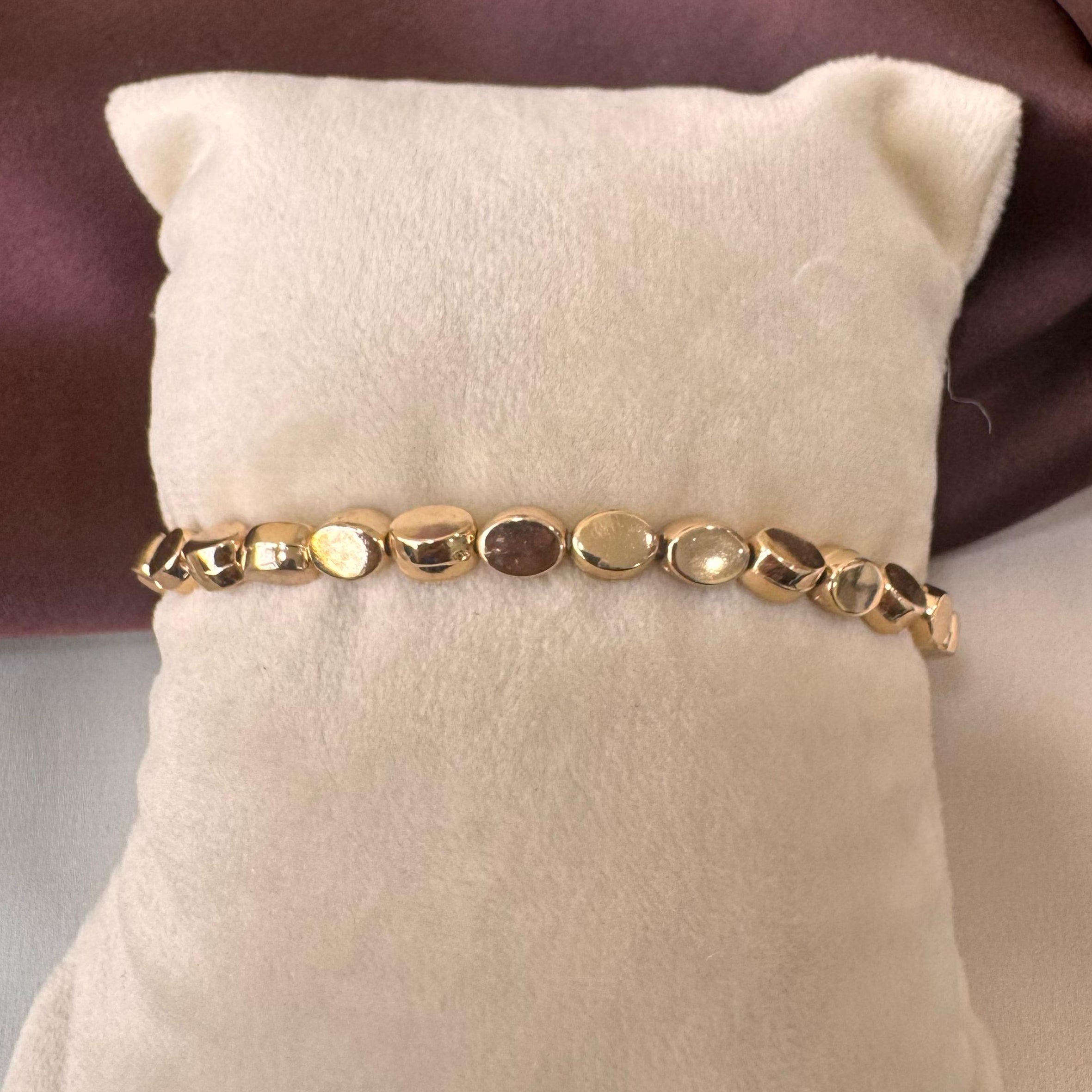 TFC Oval Mini Gold Plated Bracelet