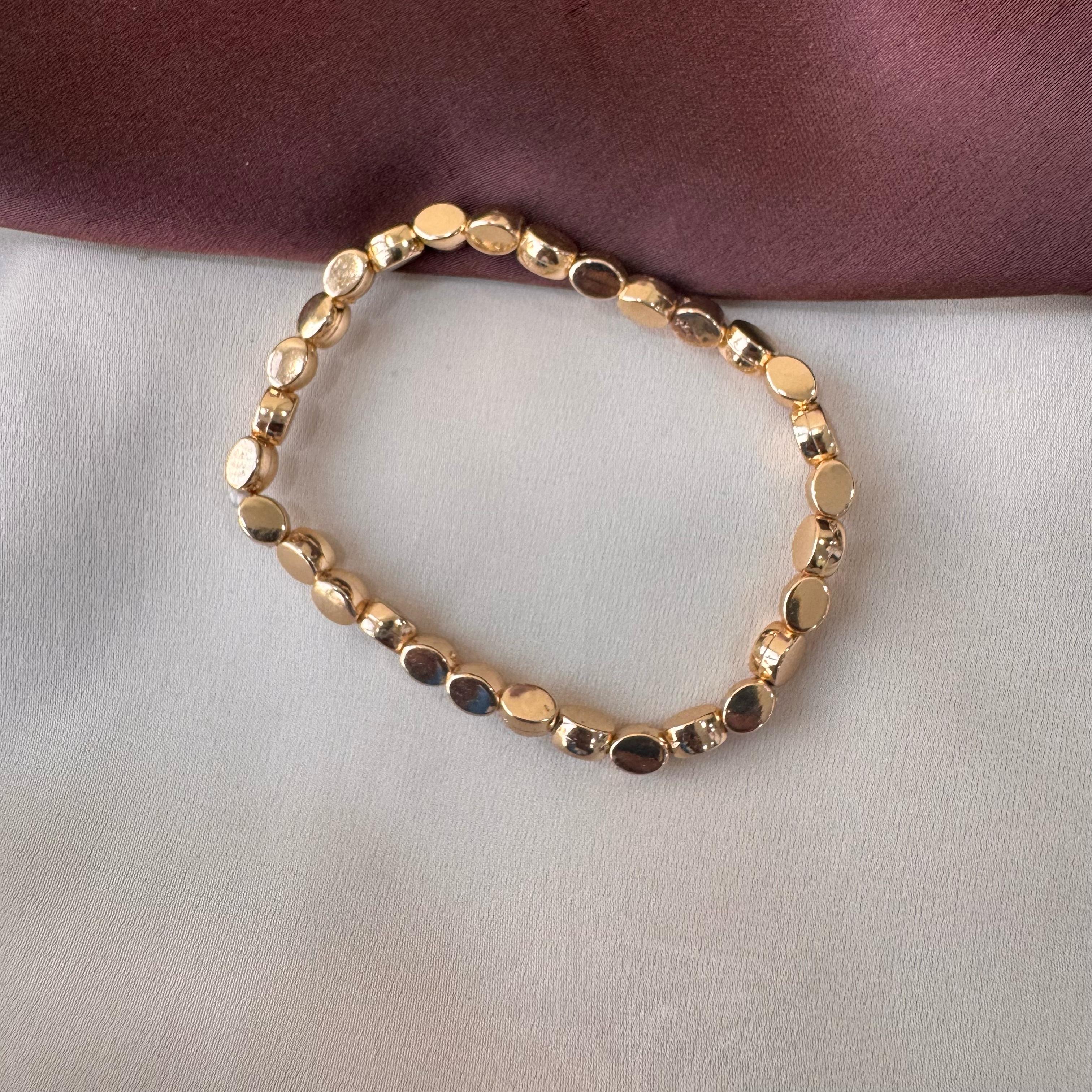 TFC Oval Mini Gold Plated Bracelet