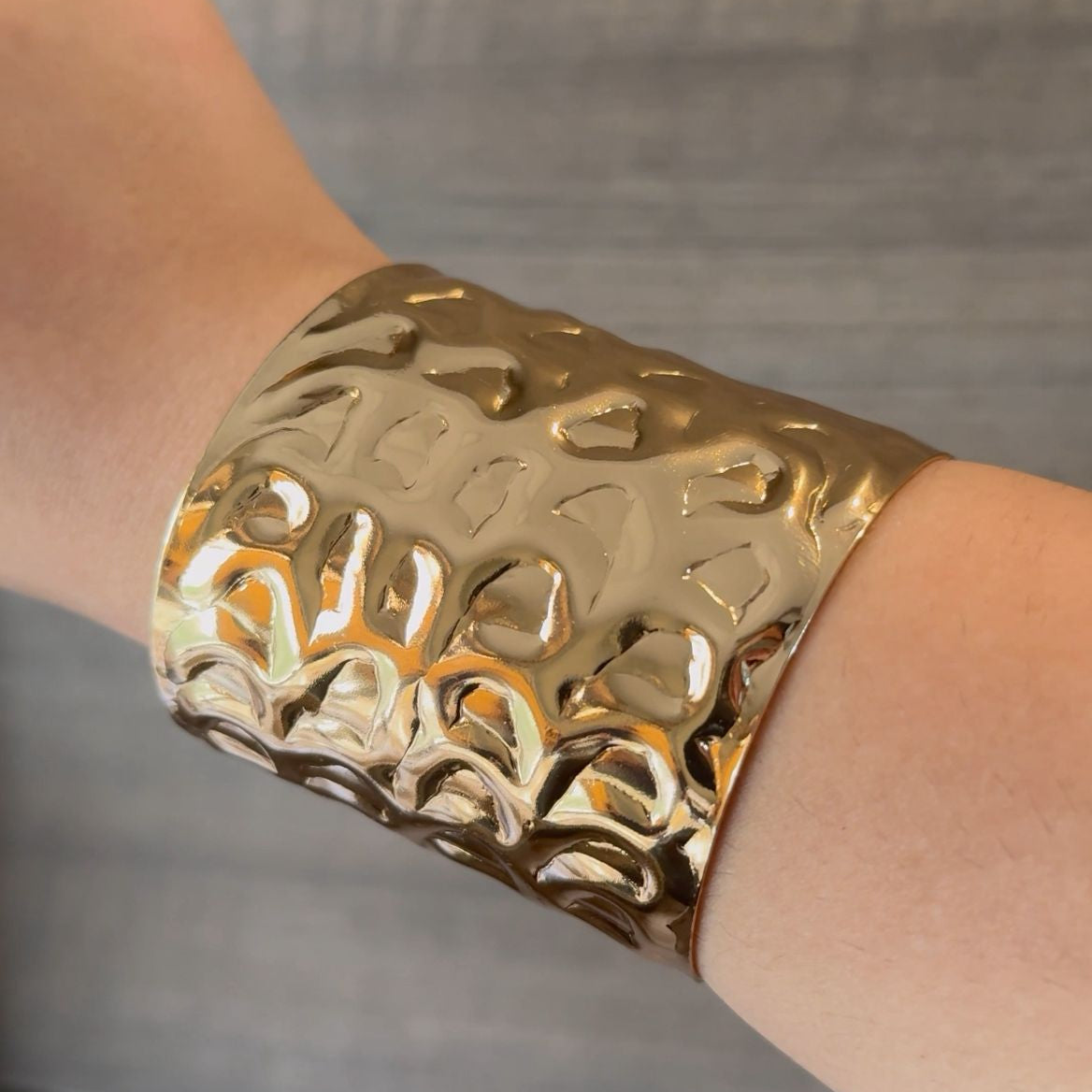 TFC Adjustable Gold Plated Bangle