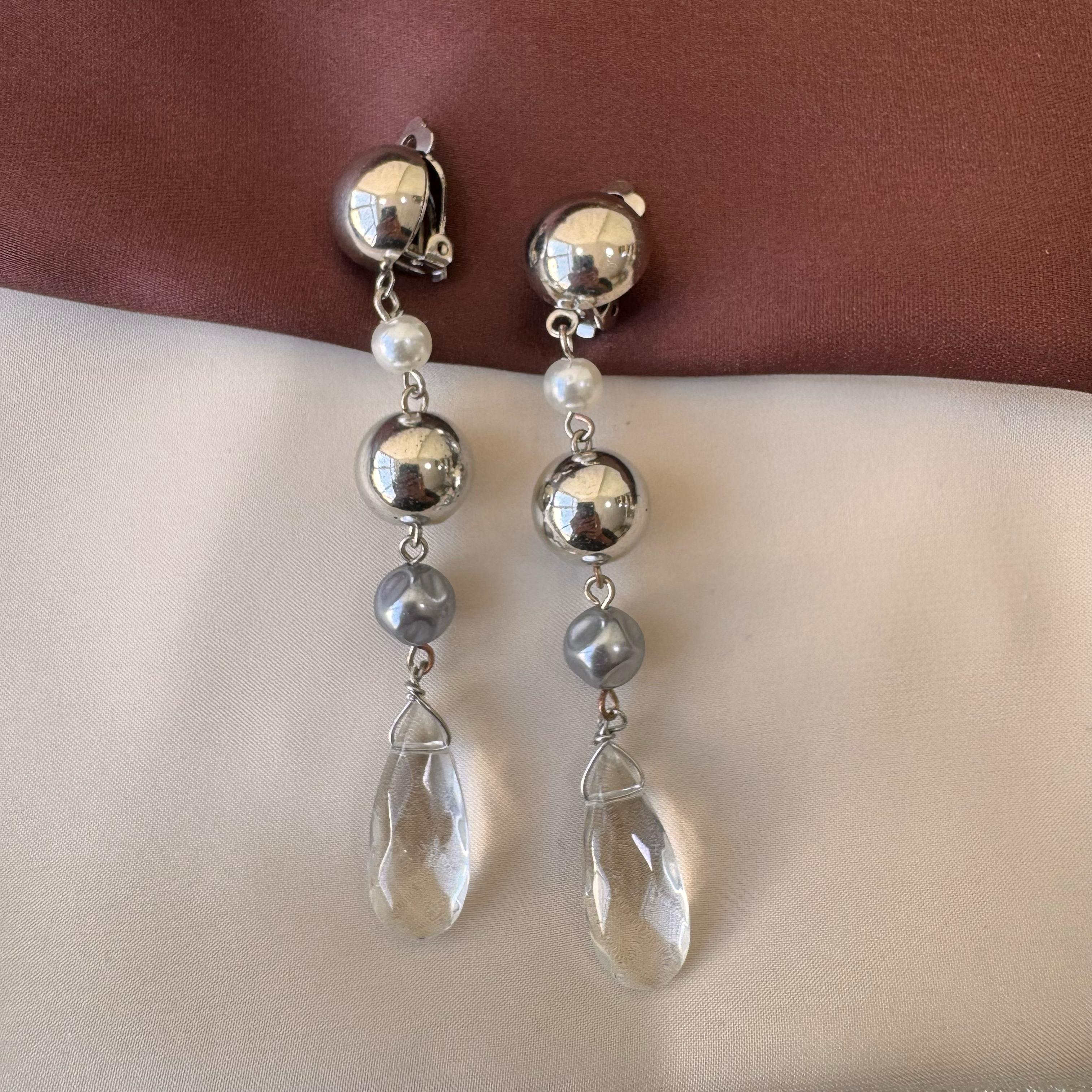 TFC Simple Silver Plated Dangler Earrings
