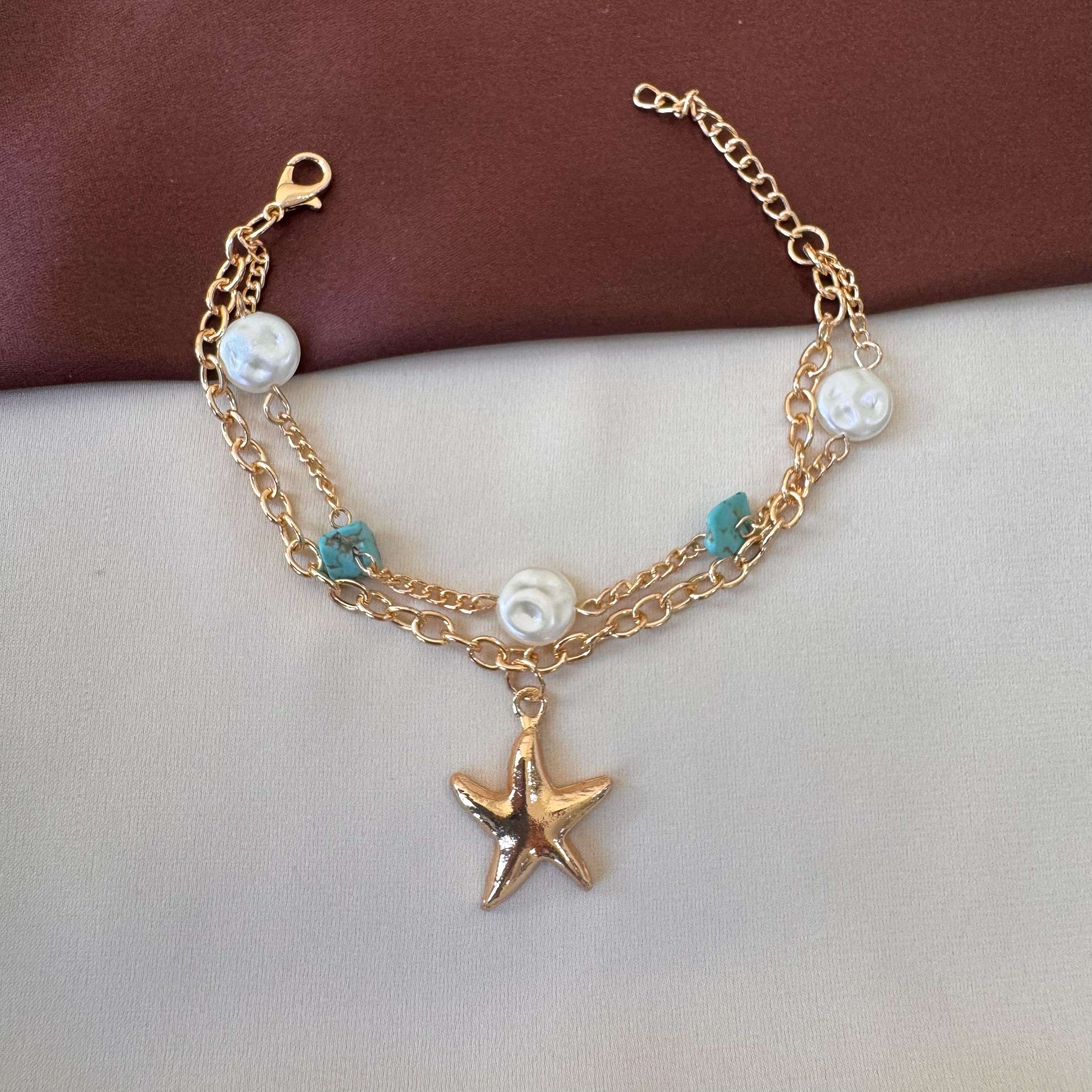 TFC Sky Star Charms Gold Plated Bracelet