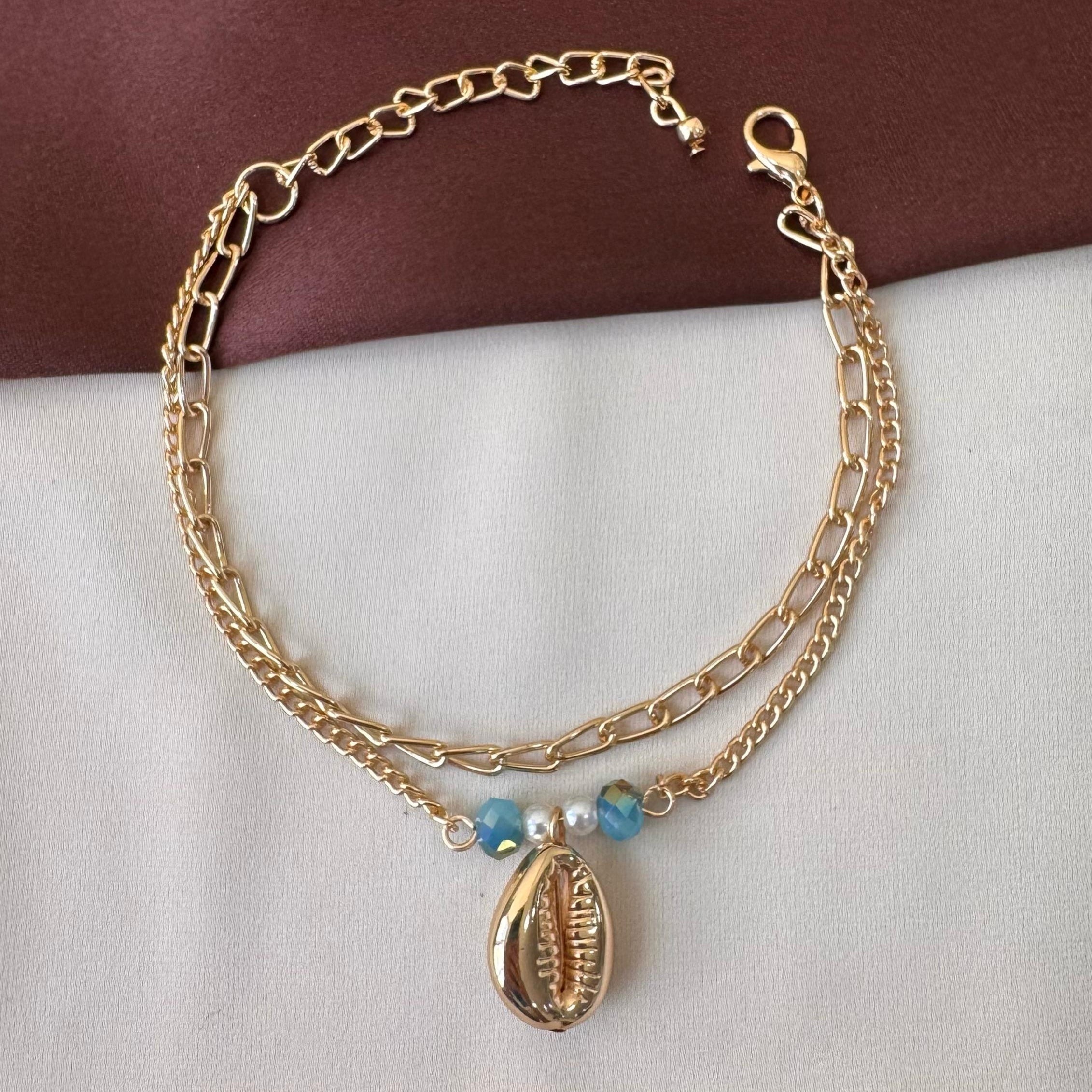 TFC Coffee Bean Charms Gold Plated Bracelet