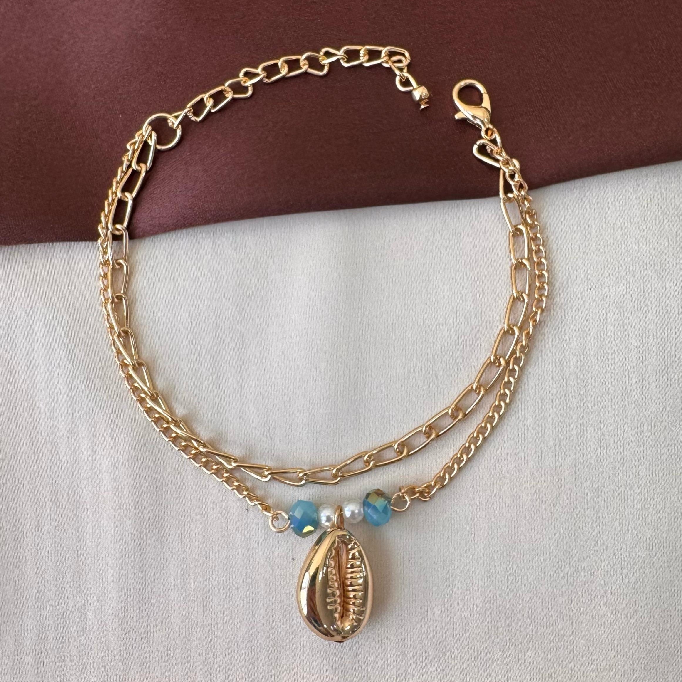 TFC Coffee Bean Charms Gold Plated Bracelet