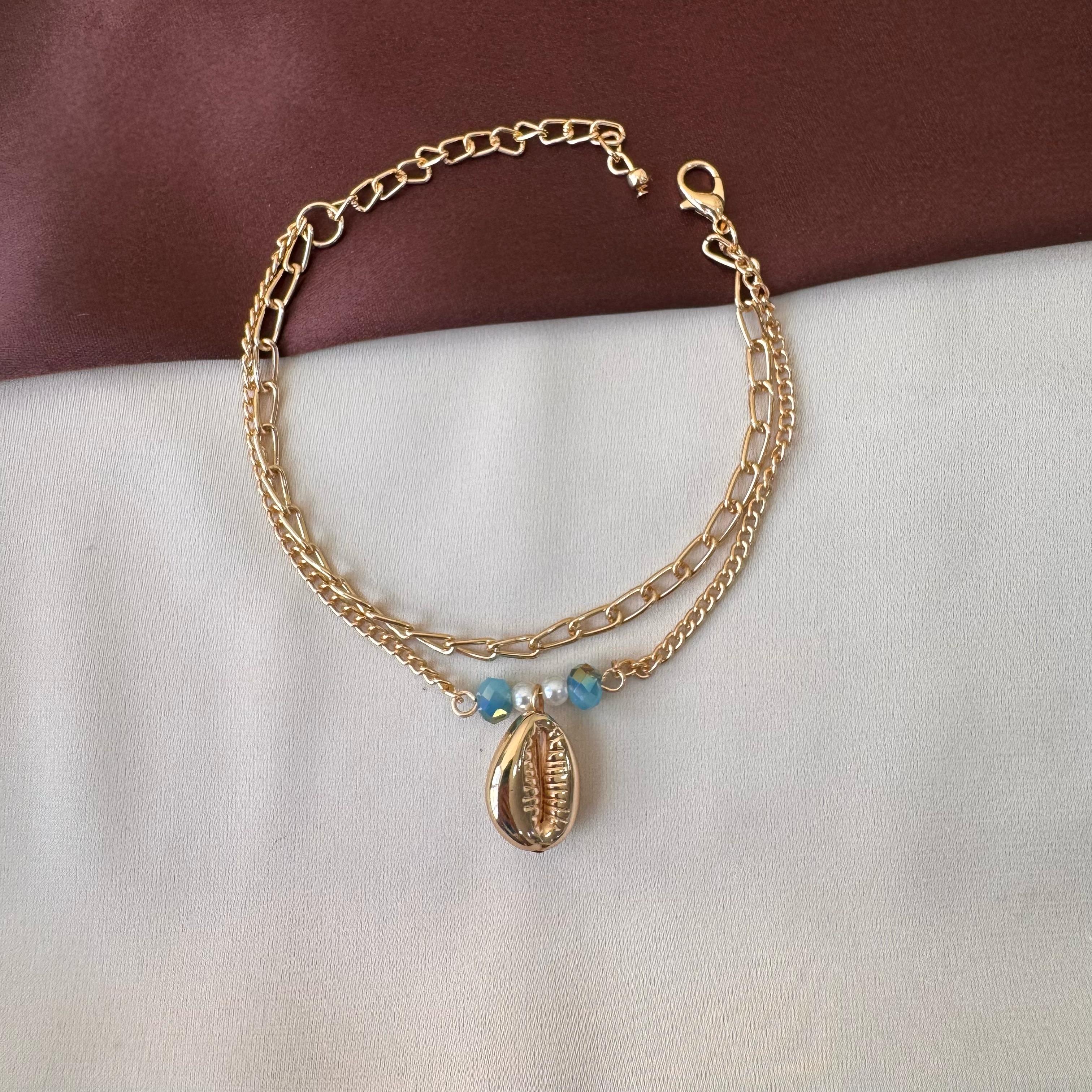 TFC Coffee Bean Charms Gold Plated Bracelet