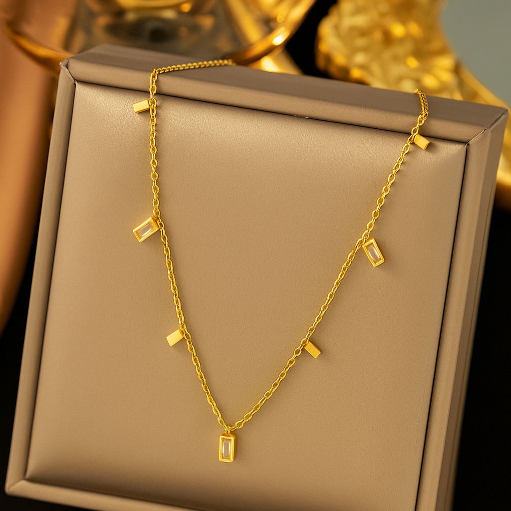 TFC Mini Charms Gold Plated Necklace