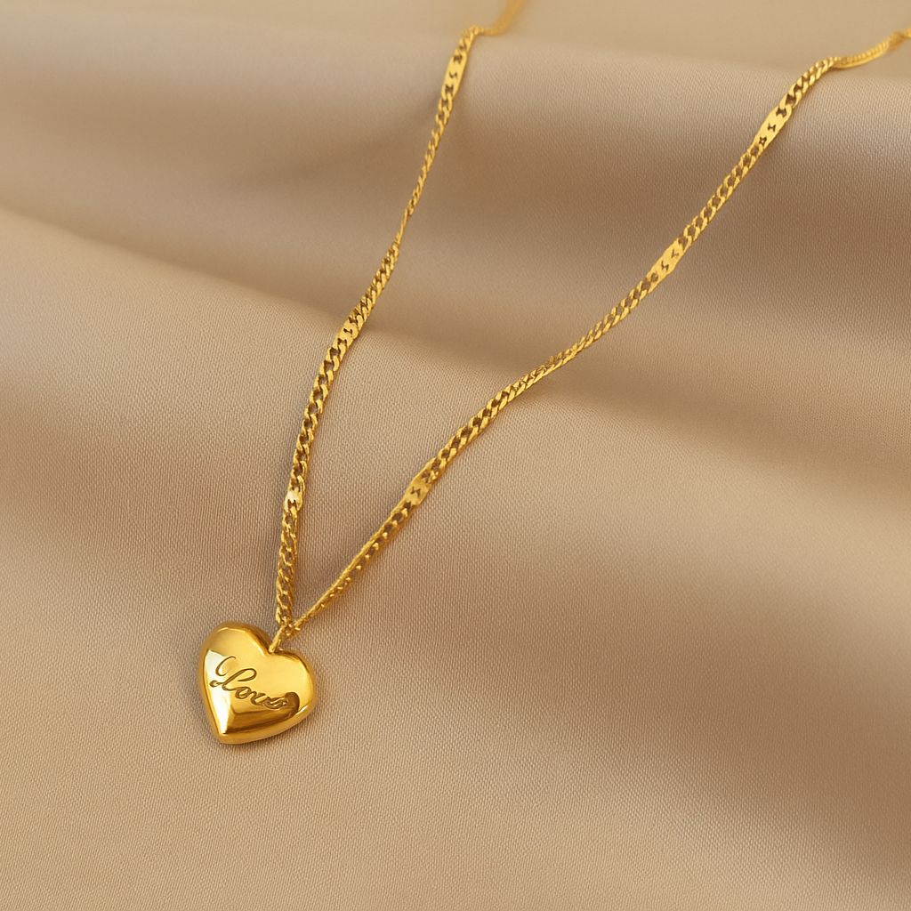 TFC Love Heart Gold Plated Necklace