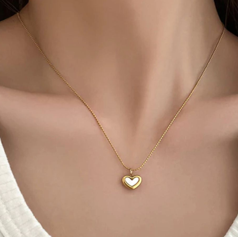 TFC Calm Heart Gold Plated Necklace