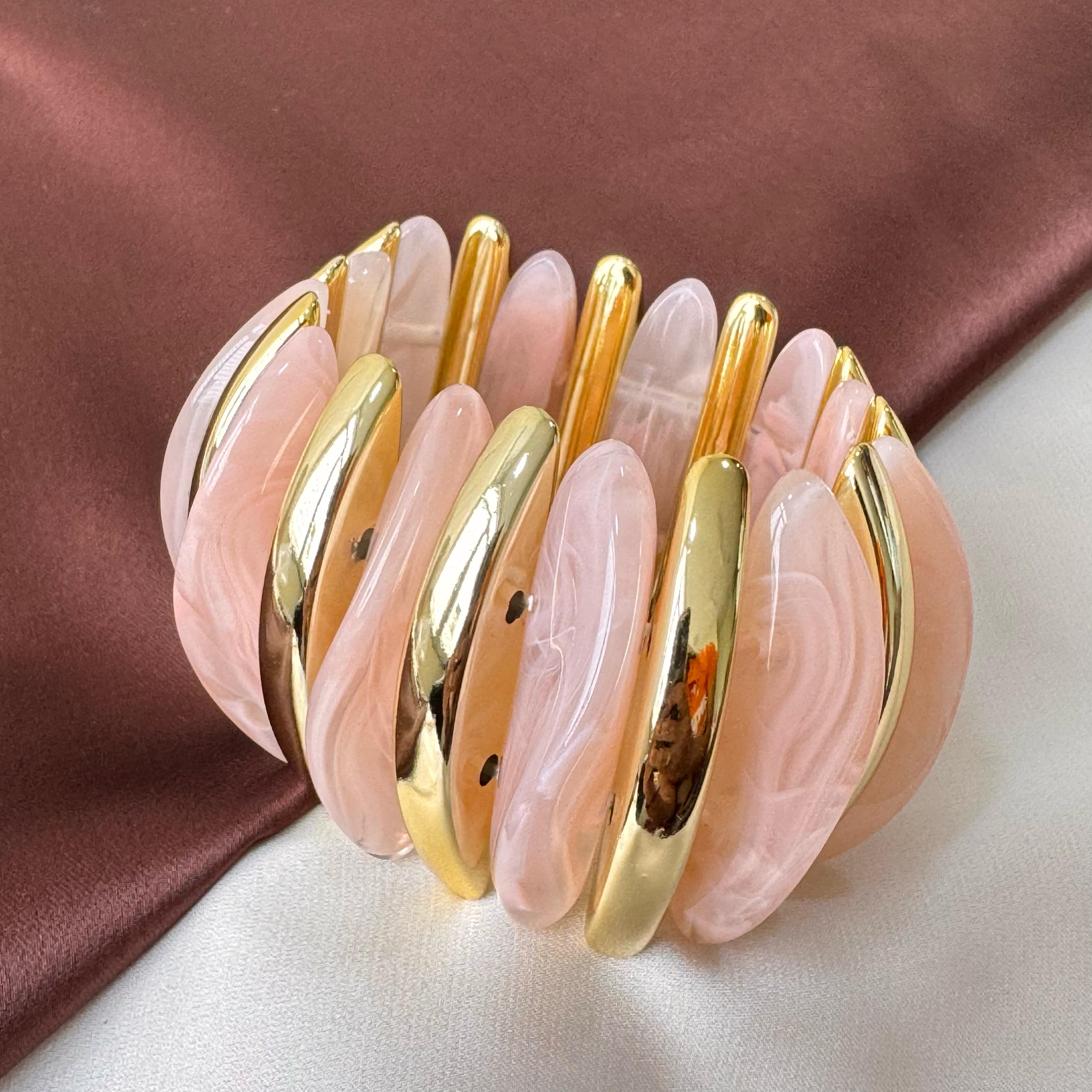 TFC Coral Gold Plated Stretchable Bracelet