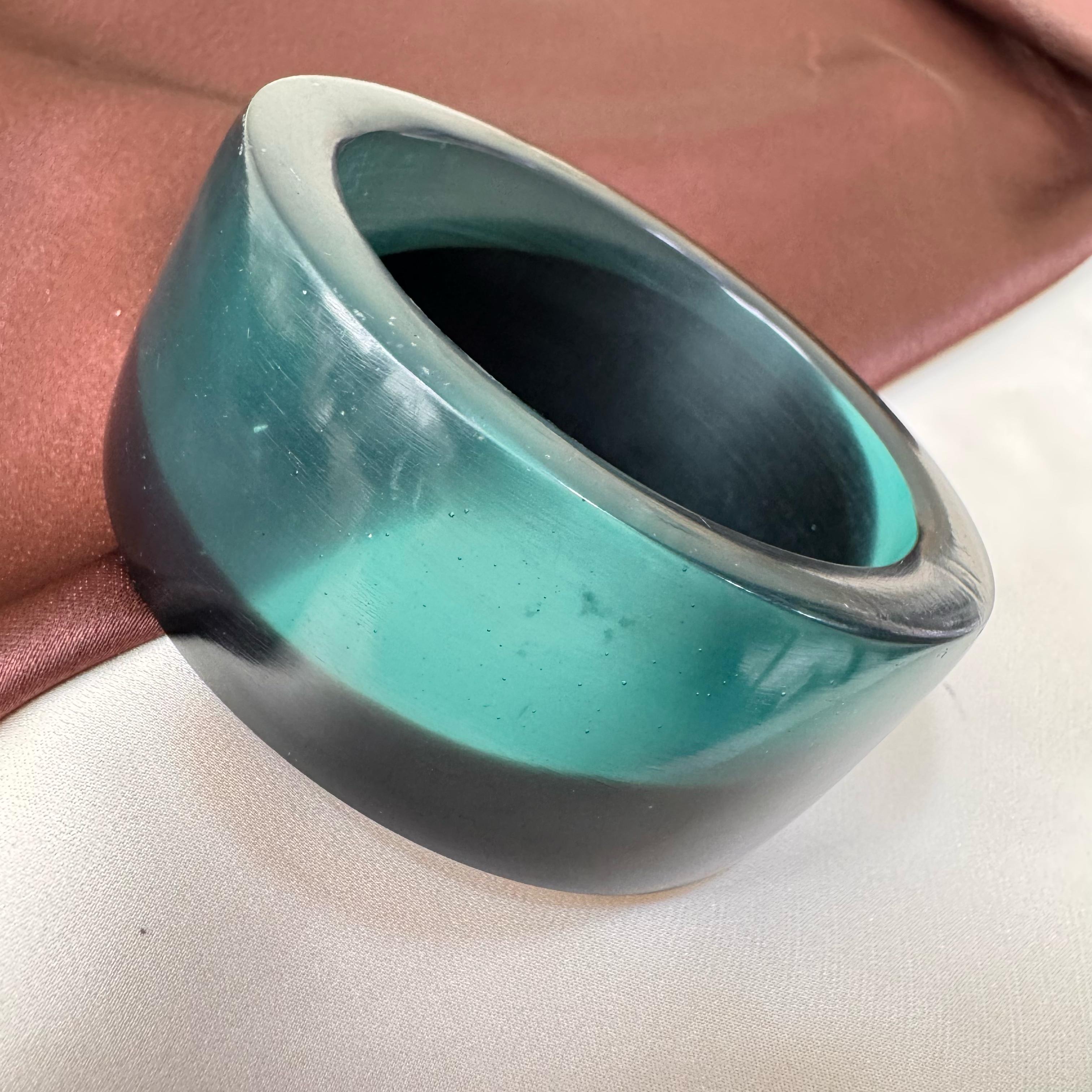 TFC Size 2.6 Blue Black Resin Bracelet Bangle