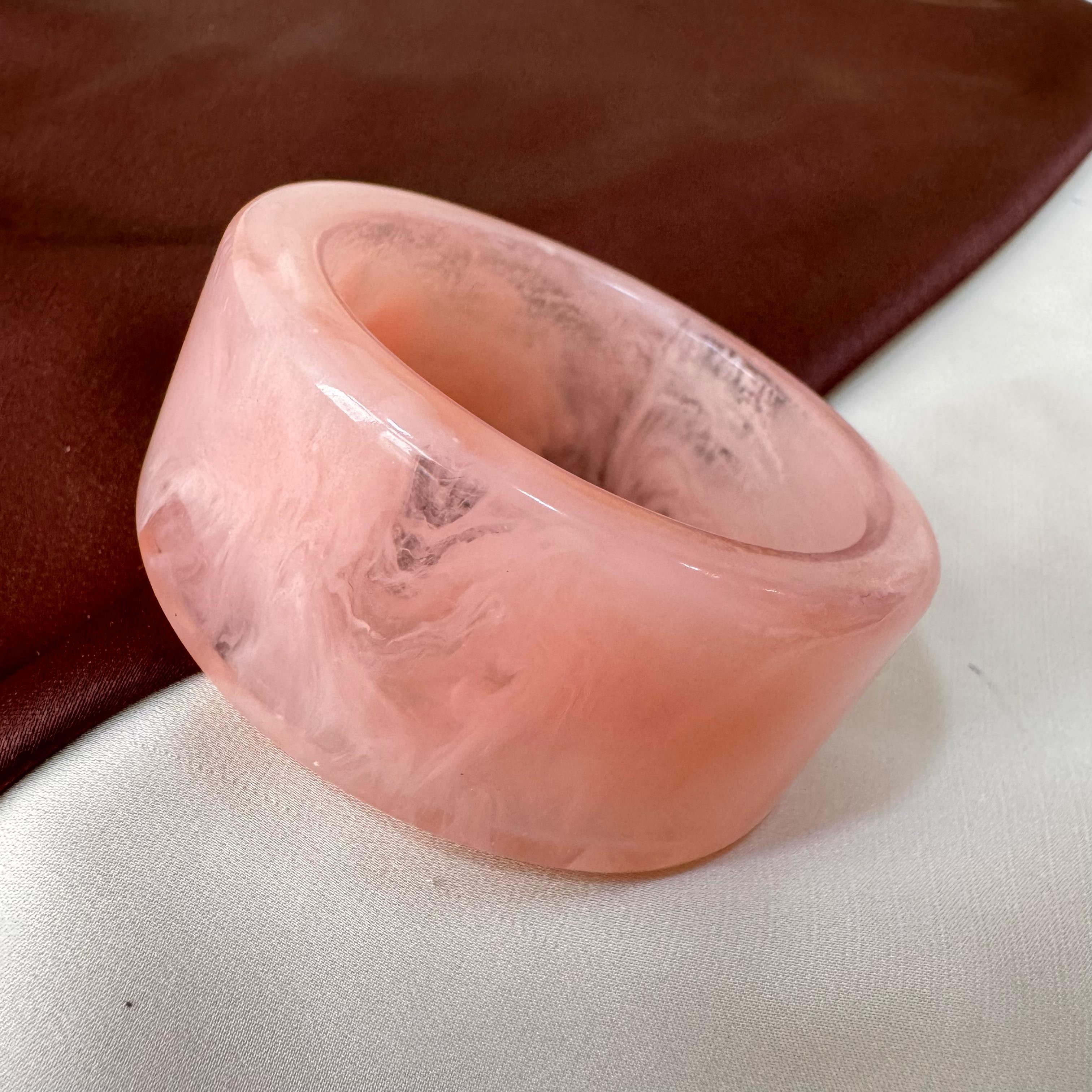 TFC Size 2.5 Plane Pink Resin Bracelet Bangle