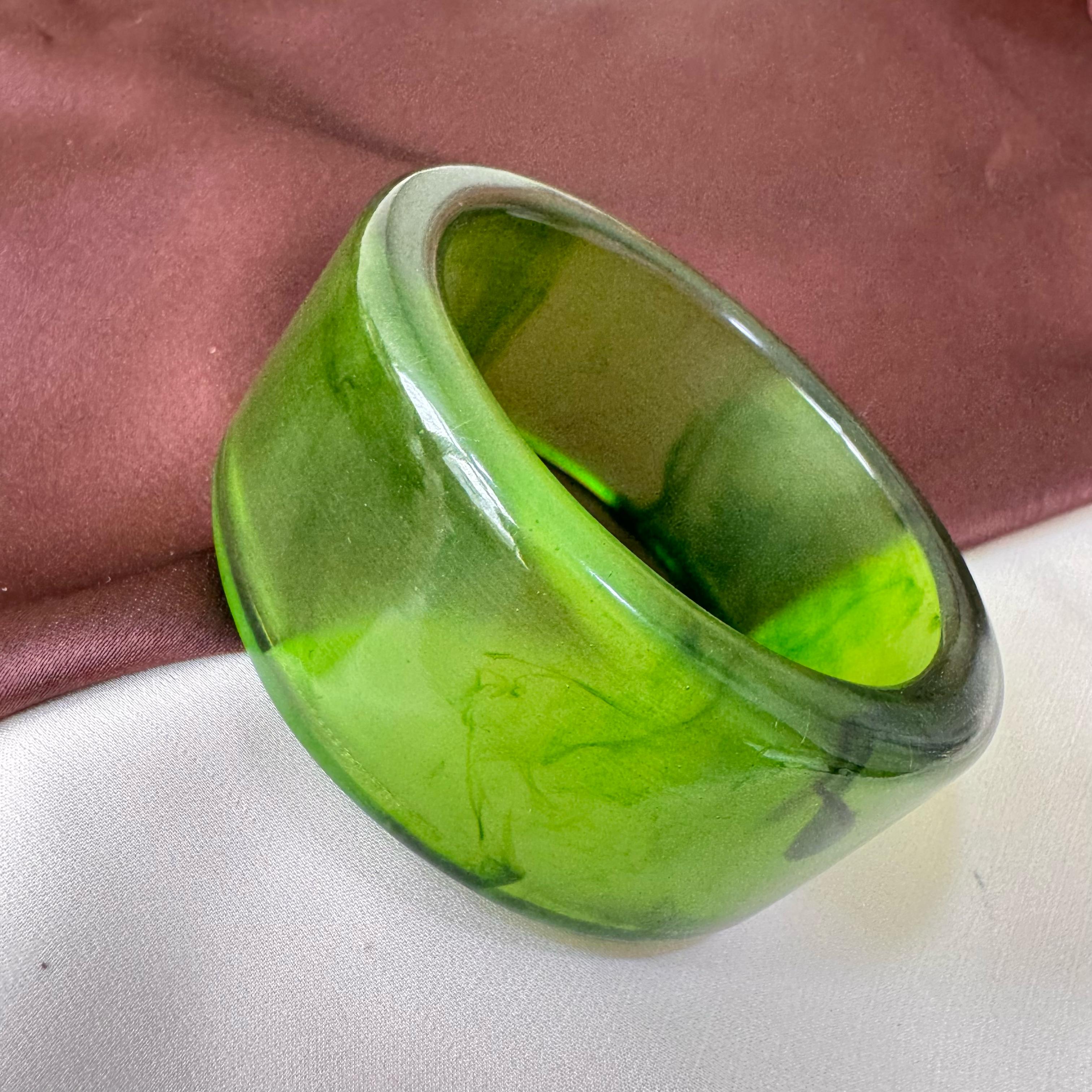 TFC size 2.6 Jade Resin Bangle