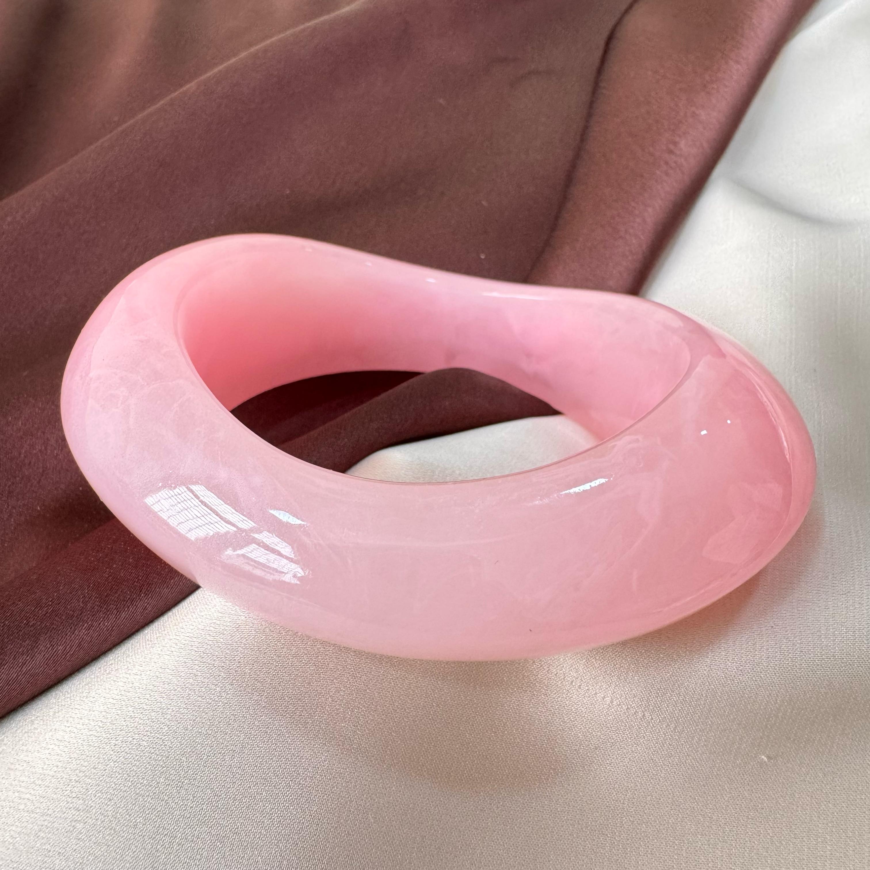 TFC Size 2.6 Baby Pink Resin Bangle
