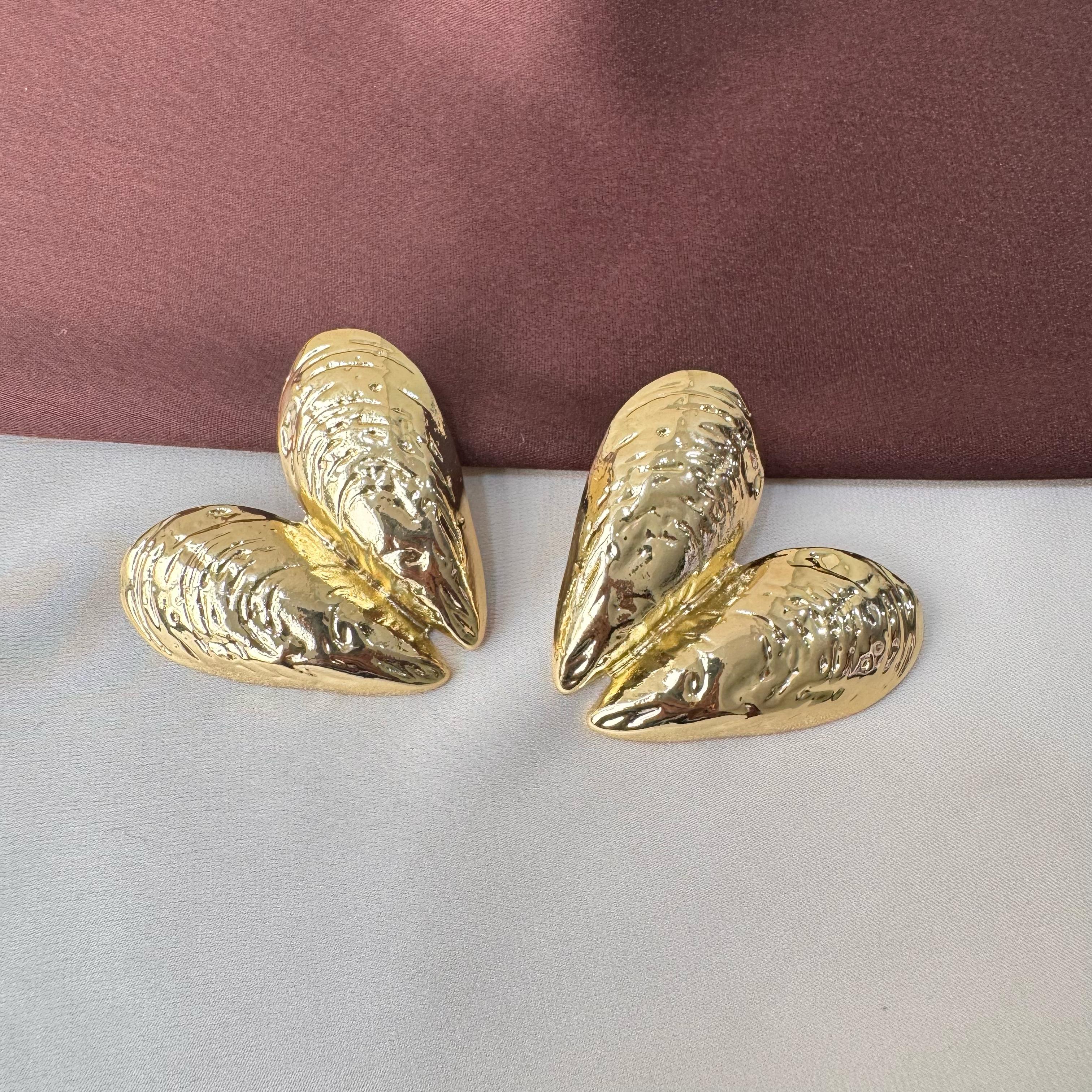 TFC Bee Wings Style Gold Plated Stud Earrings